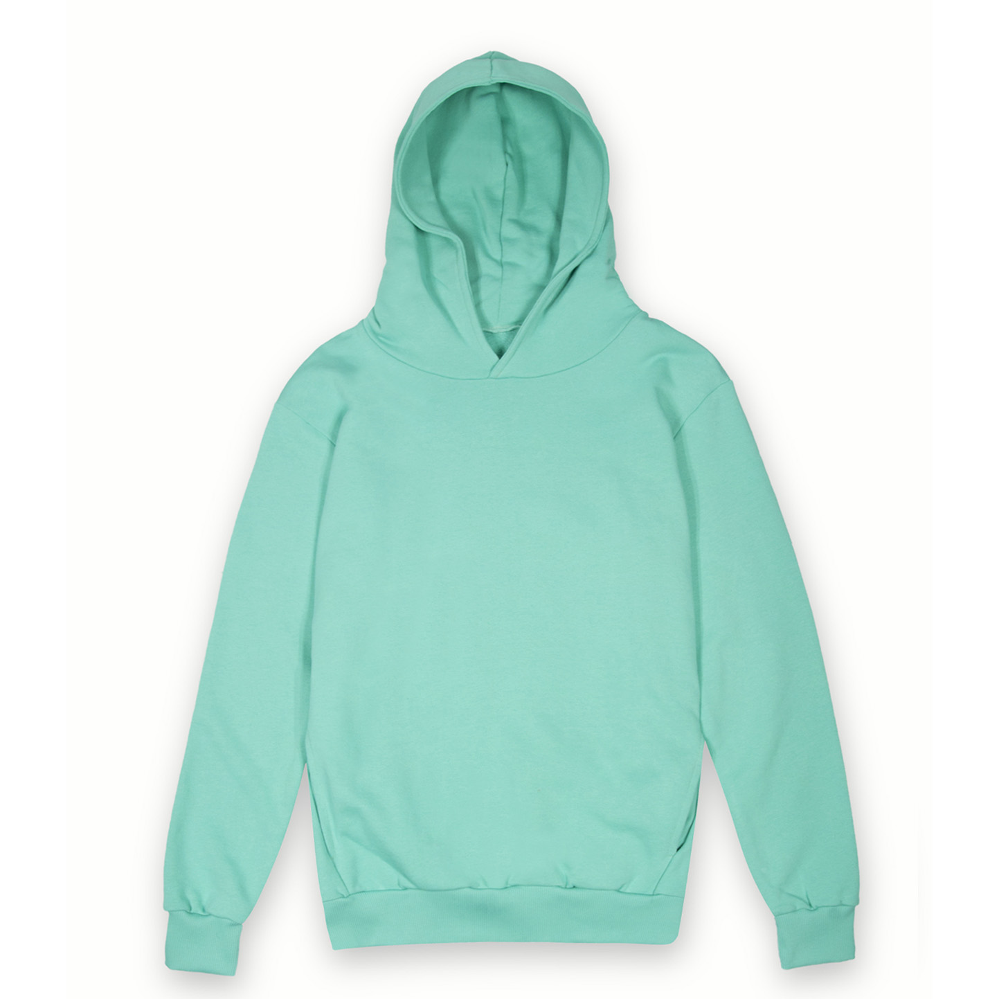 Weiches Kapuzensweatshirt aus 100 % Baumwolle (320 g/m²). Unisex, städtisches Design. Schwarz, Größe XS. - RF - Aqua Marine XS