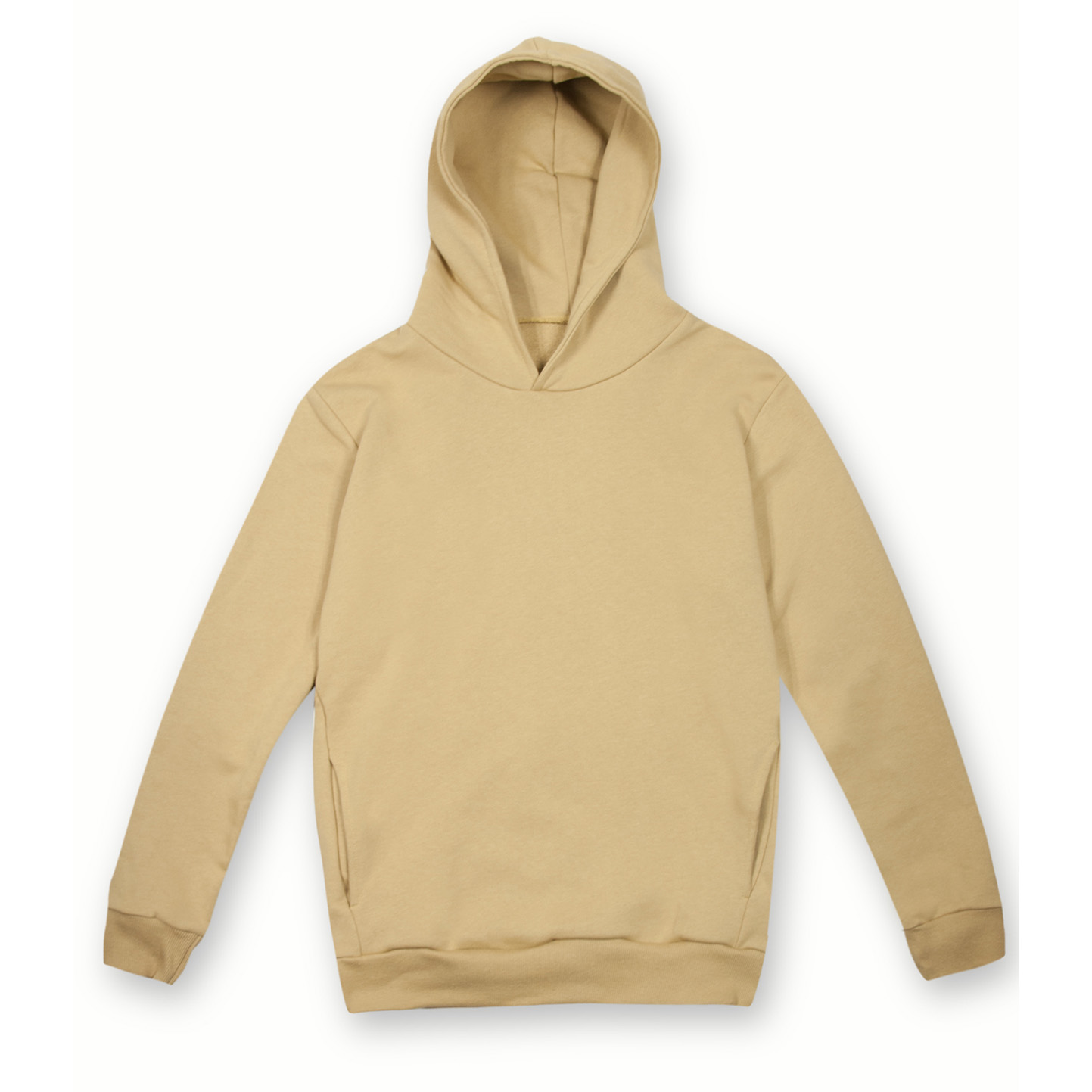 Weiches Kapuzensweatshirt aus 100 % Baumwolle (320 g/m²). Unisex, städtisches Design. Schwarz, Größe XS. - CL - Camel XS