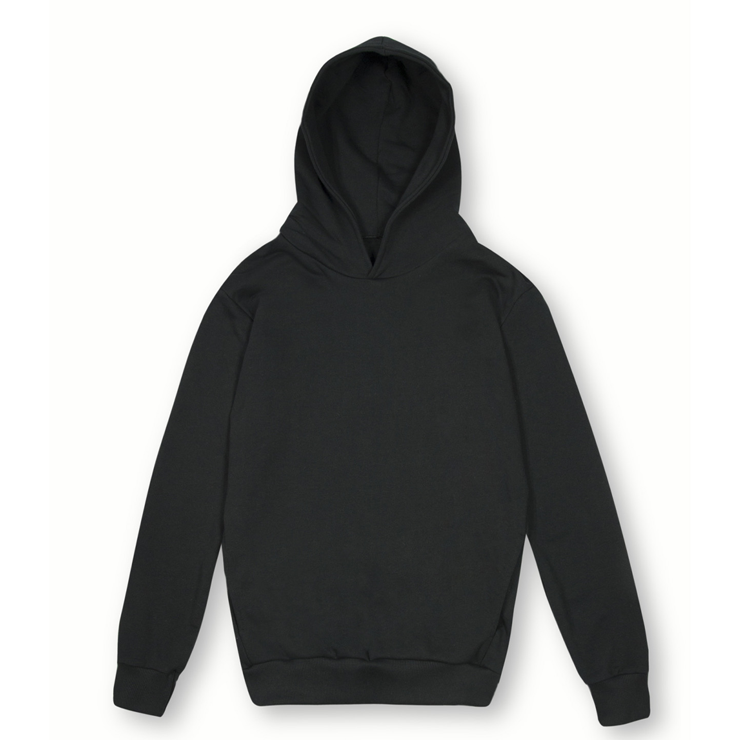 Weiches Kapuzensweatshirt aus 100 % Baumwolle (320 g/m²). Unisex, städtisches Design. Schwarz, Größe XS. - 12 - Schwarz