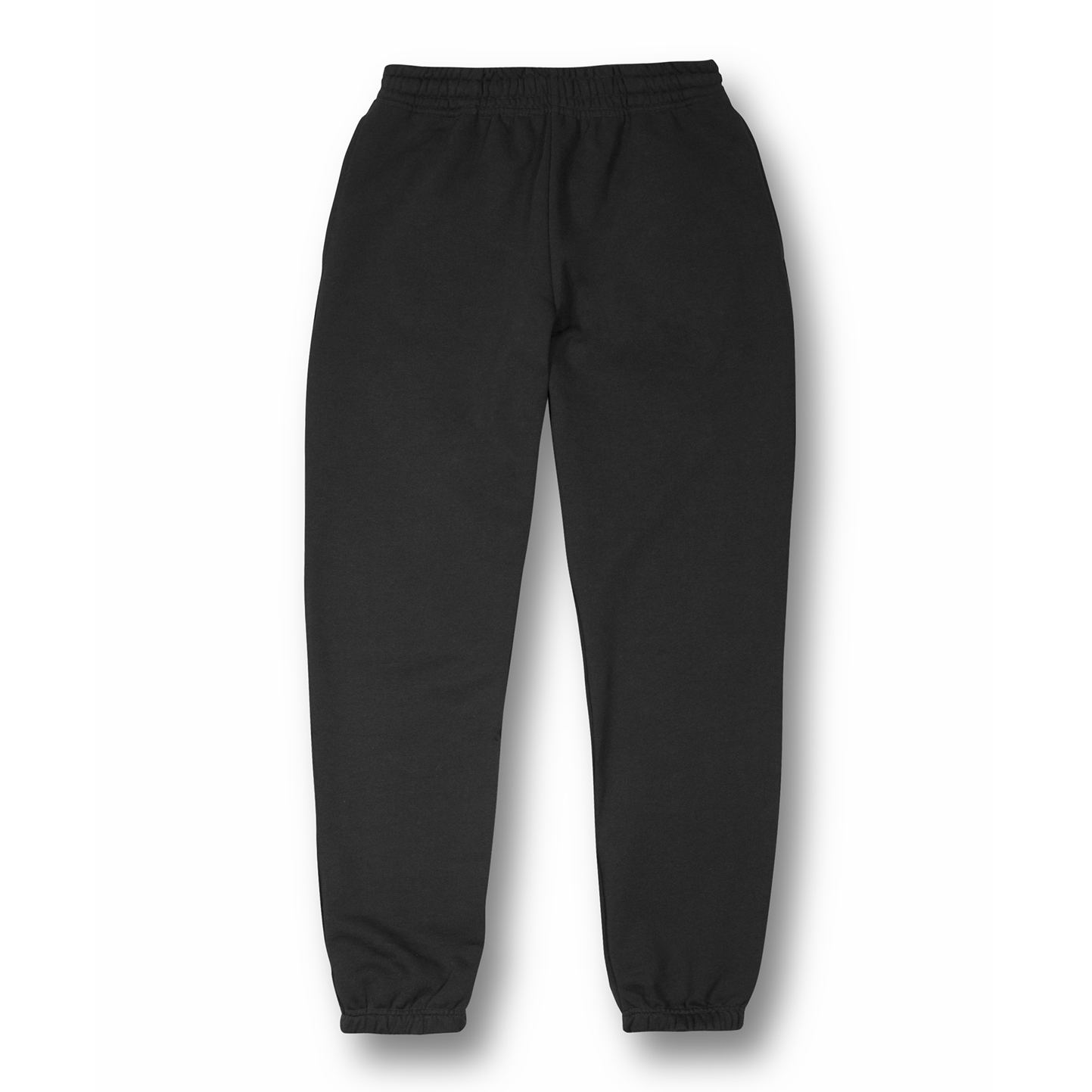 Weiche Frottee-Fleecehose, 100 % Baumwolle, 320 g/m², Schwarz, Größe XS - 12 - Schwarz