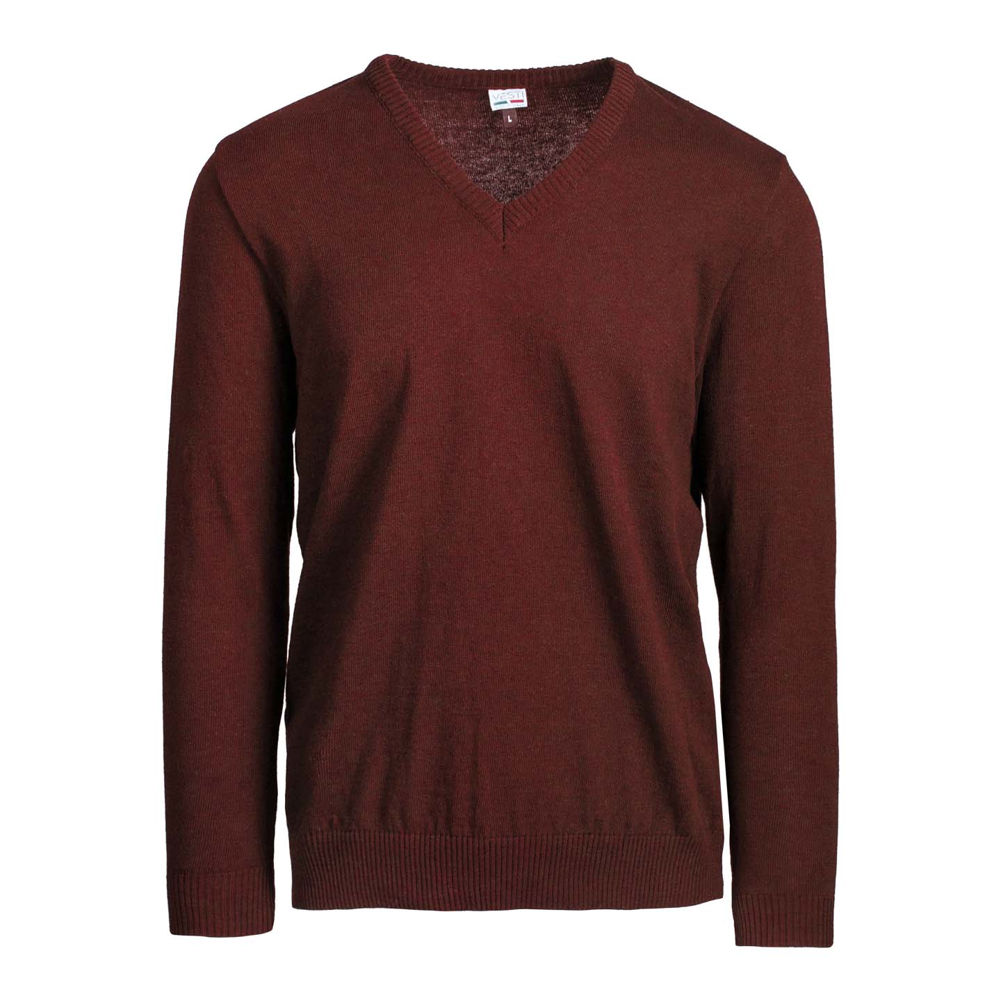 Pullover Collo V - 078 - Bordeaux