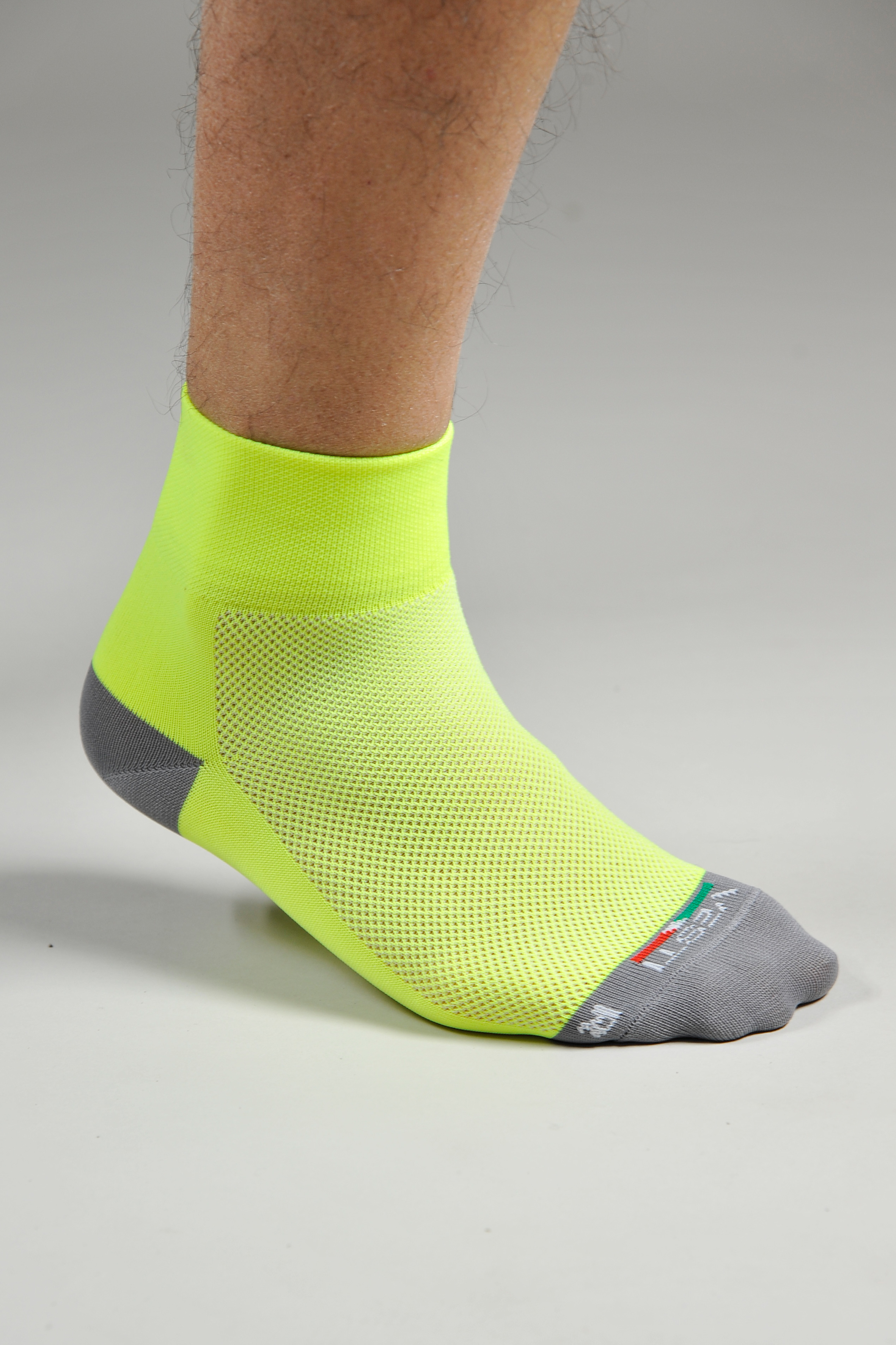 Base Running Socks 98/2% Pam/Ela Fluoreszierendes Gelb Größe 35/38