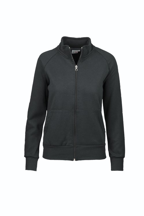 Felpa donna con zip lunga - 12 - Nero