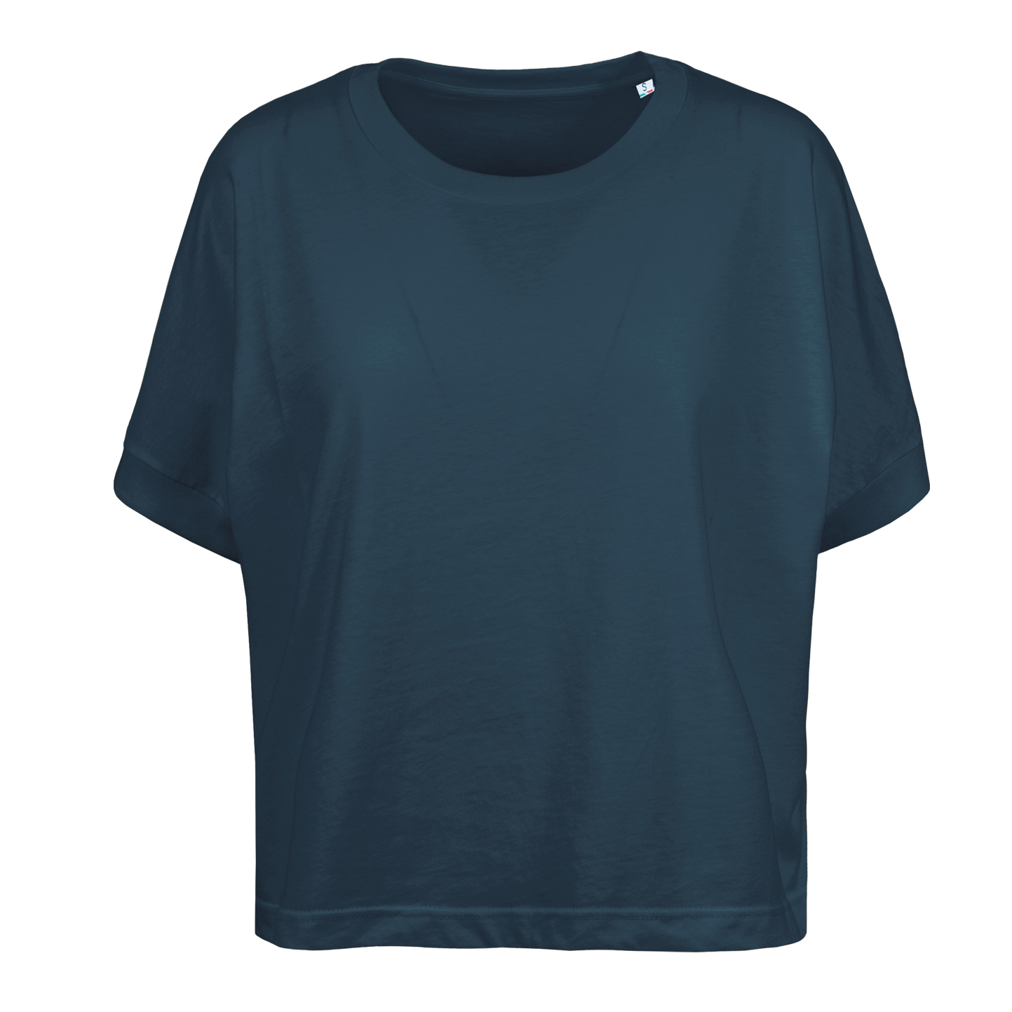T-shirt oversize femme - NY - Bleu marine XS 3/4 ans