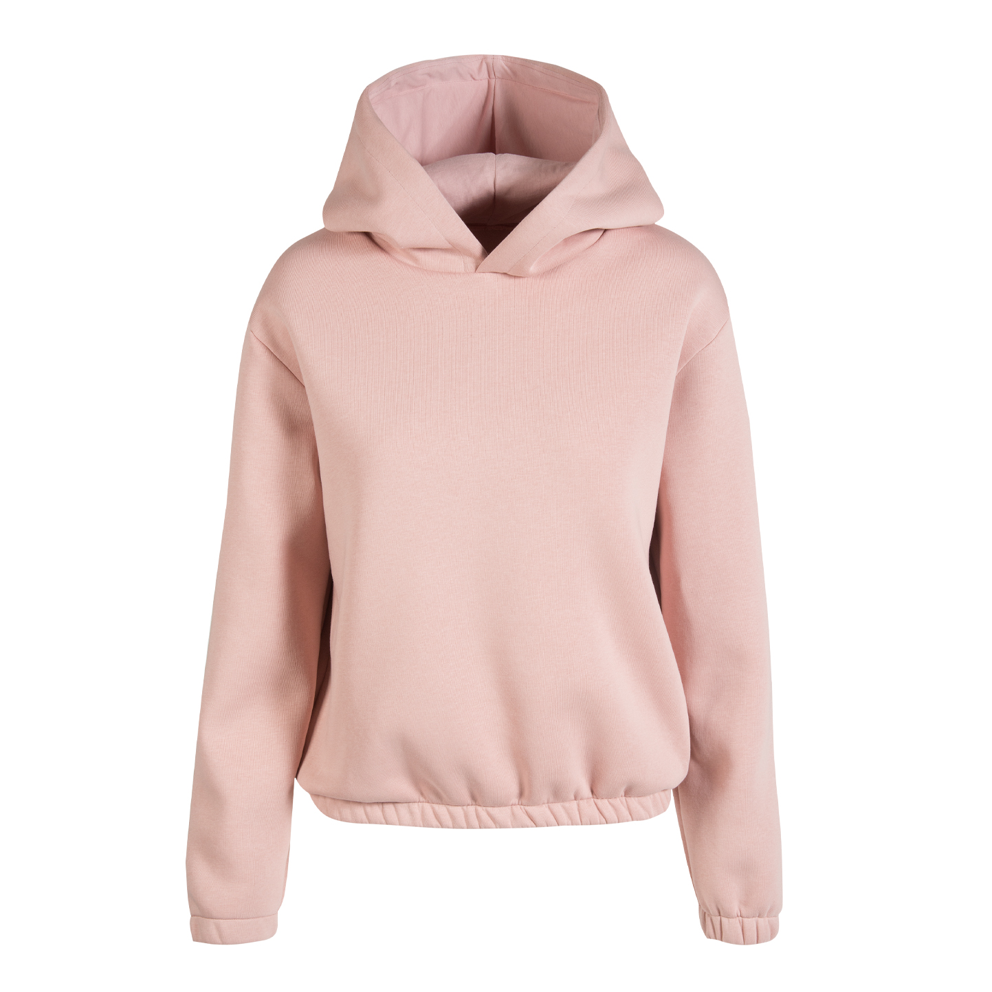 Felpa soft boxy donna con cappuccio - RP - Rosa Polvere