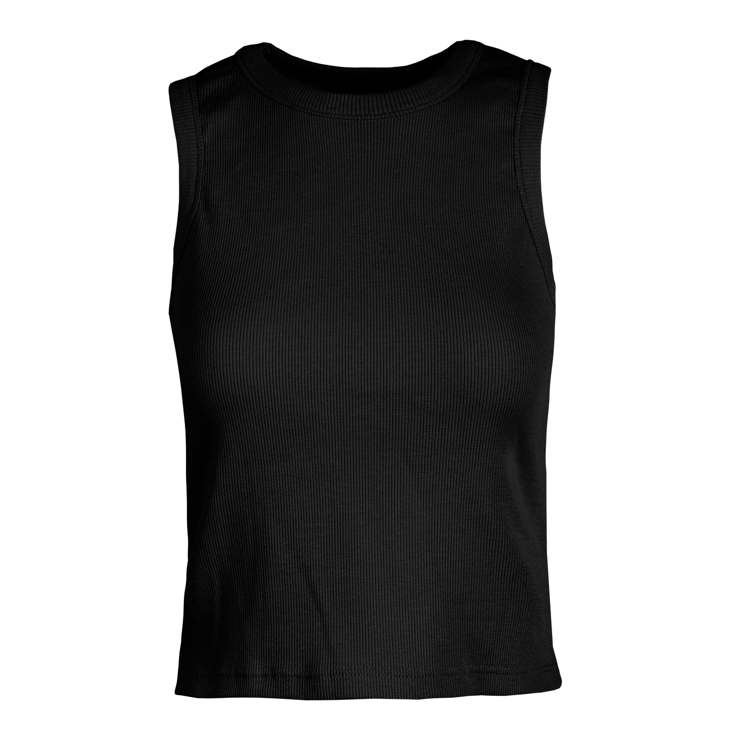 Damen Stretch-Ripp-Tanktop - 12 - Schwarz