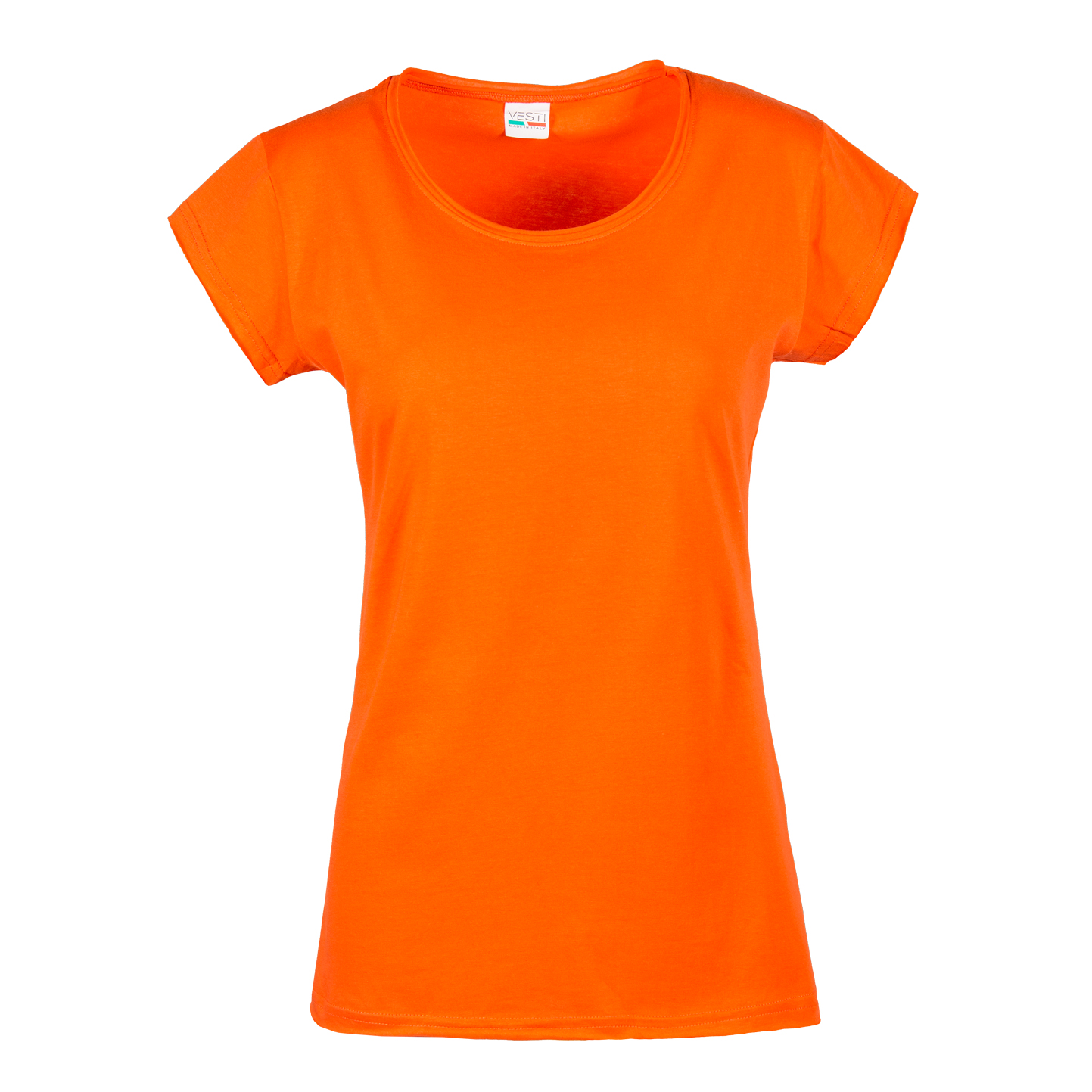 Damenpullover C/TM/CT/V 100% Baumwolle 140 g/m² Melange Grau S - OG - Orange XS
