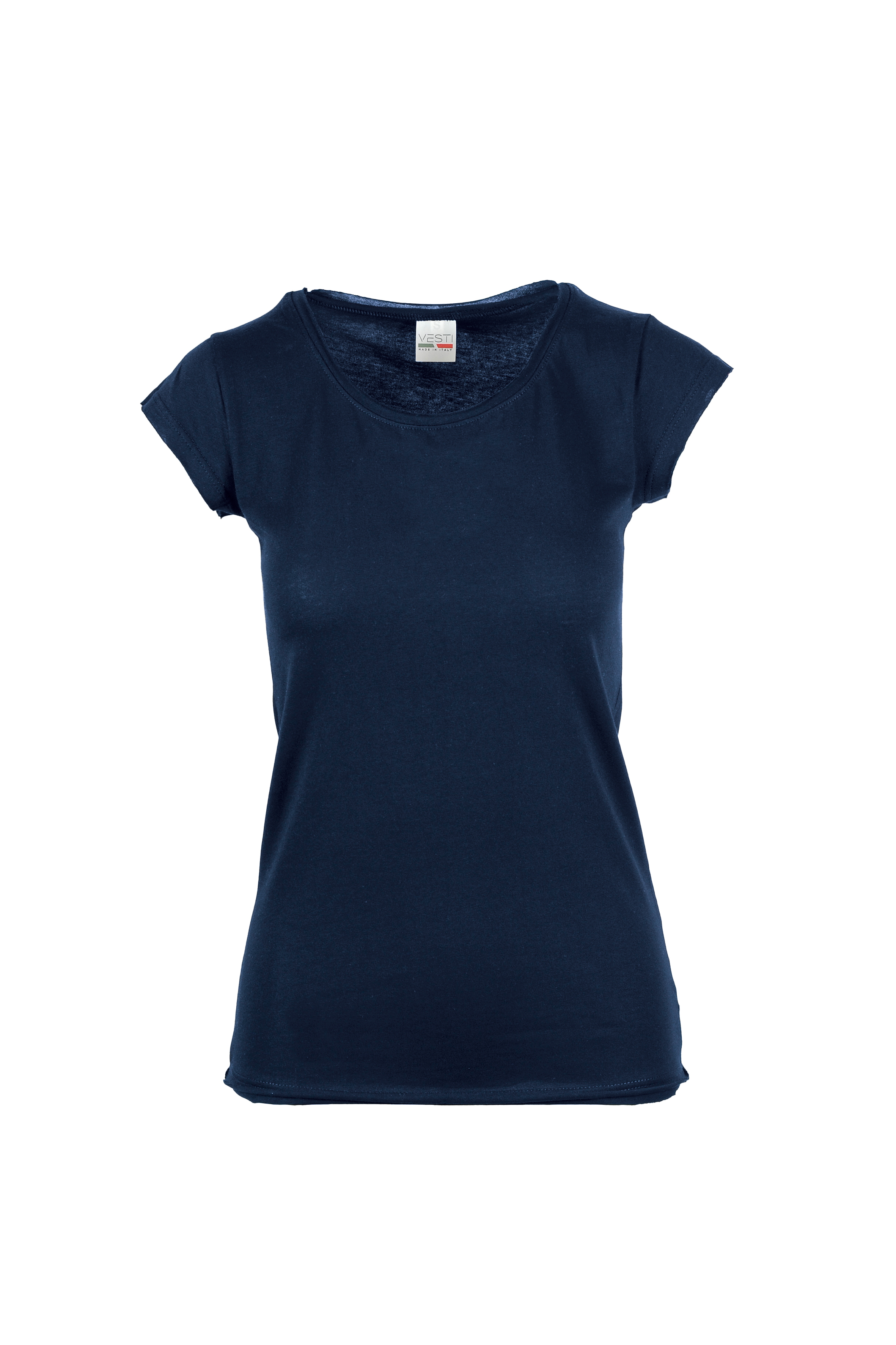 Damenpullover C/TM/CT/V 100% Baumwolle 140 g/m² Melange Grau S - NY - Marineblau, Größe XS, 3/4 Jahre