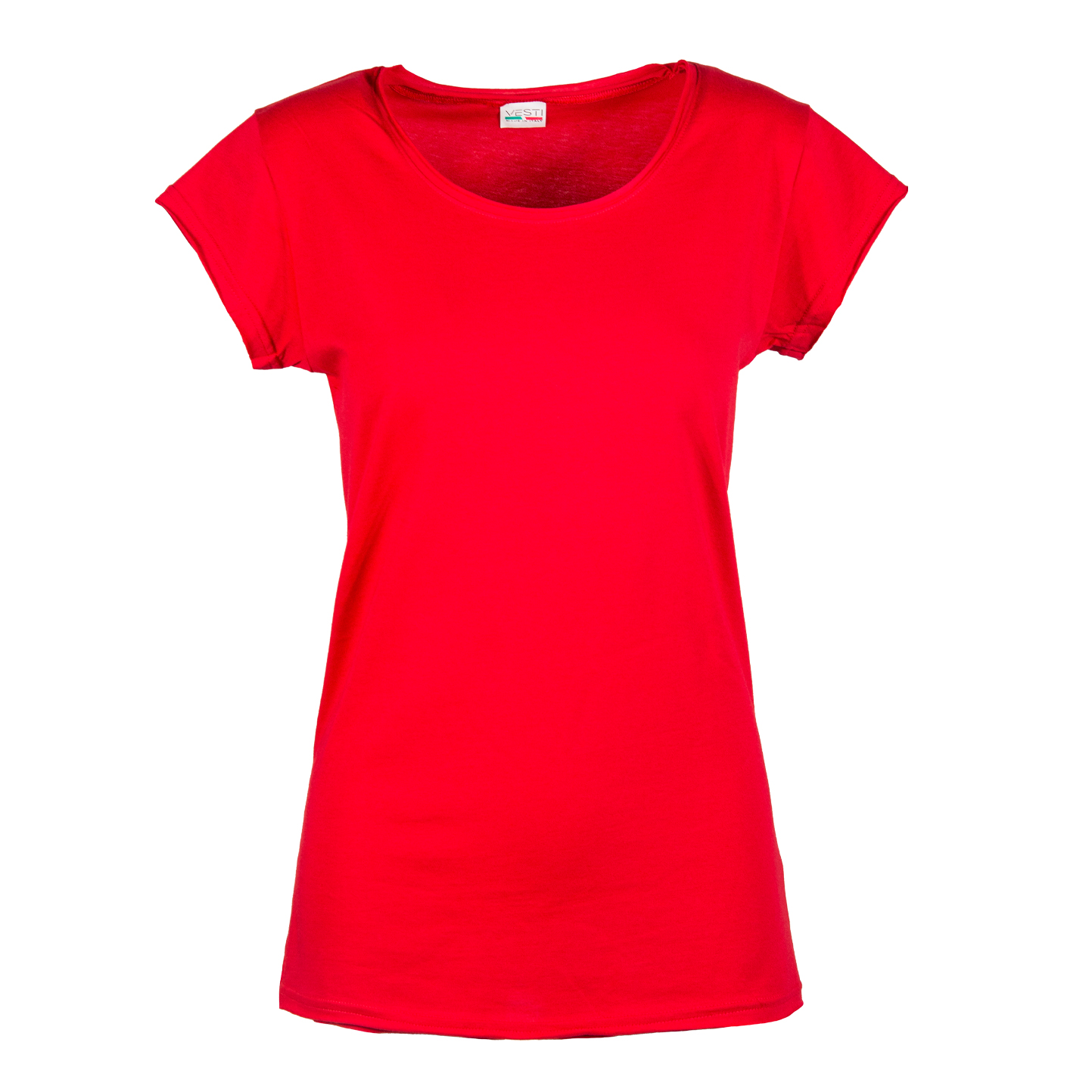 Damenpullover C/TM/CT/V 100% Baumwolle 140 g/m² Melange Grau S - RO - Rot XS