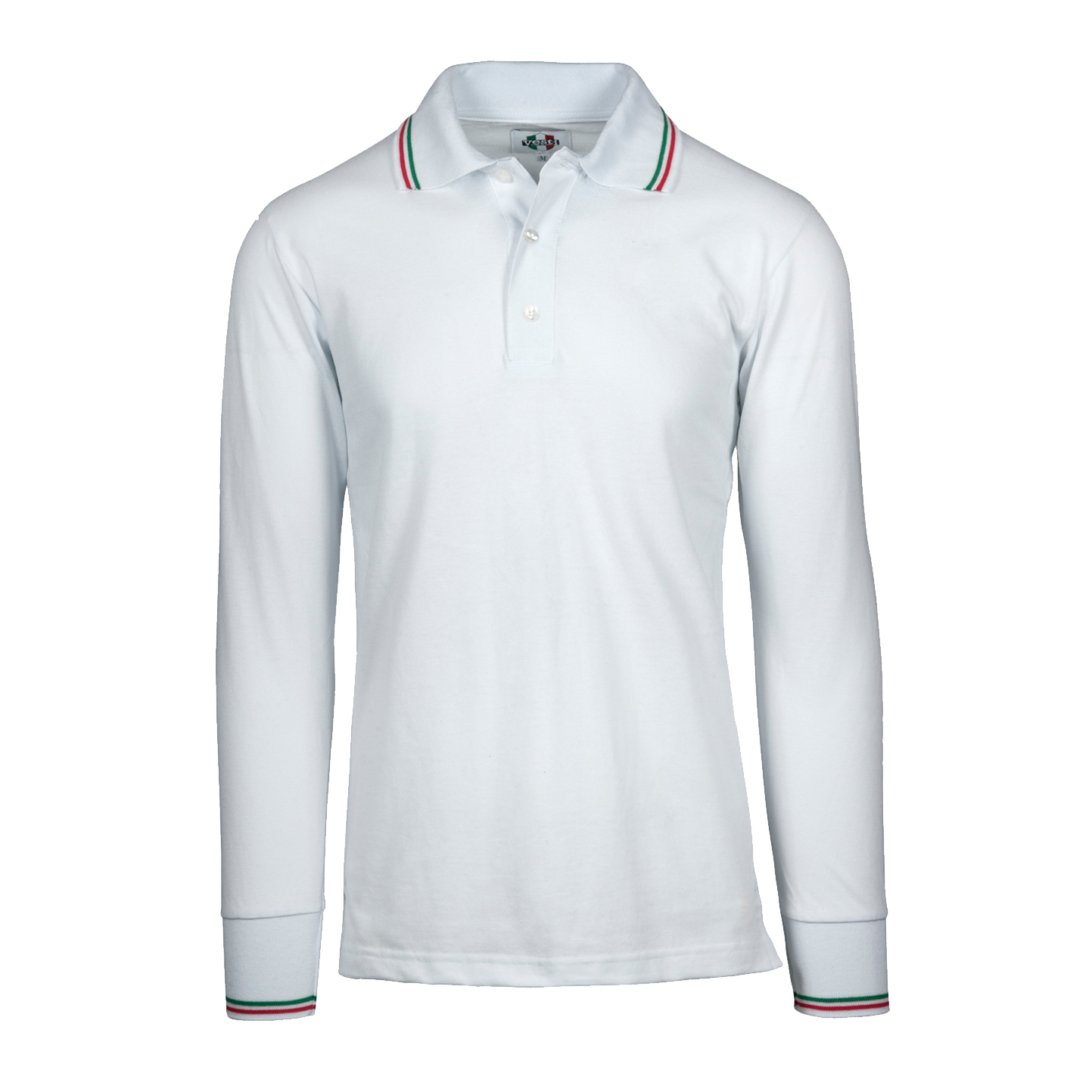 Polo Piqué S/L 50/50% Baumwolle/Baumwolle, 180 g/m², Schwarz, ECO XS - 99 - Weiß XS