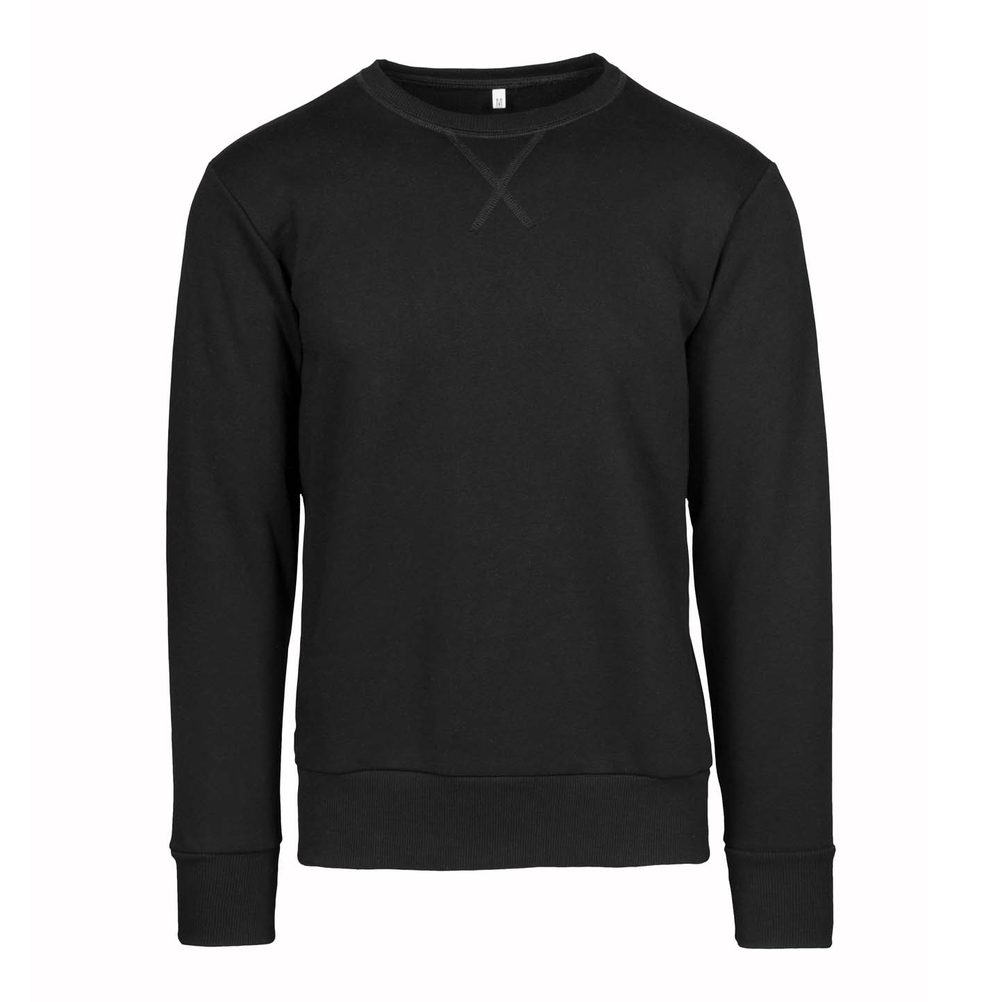 Sweatshirt, Material: 75 % Baumwolle, 25 % Polyester, 320 g/m², Schwarz, Größe XS - 12 - Schwarz