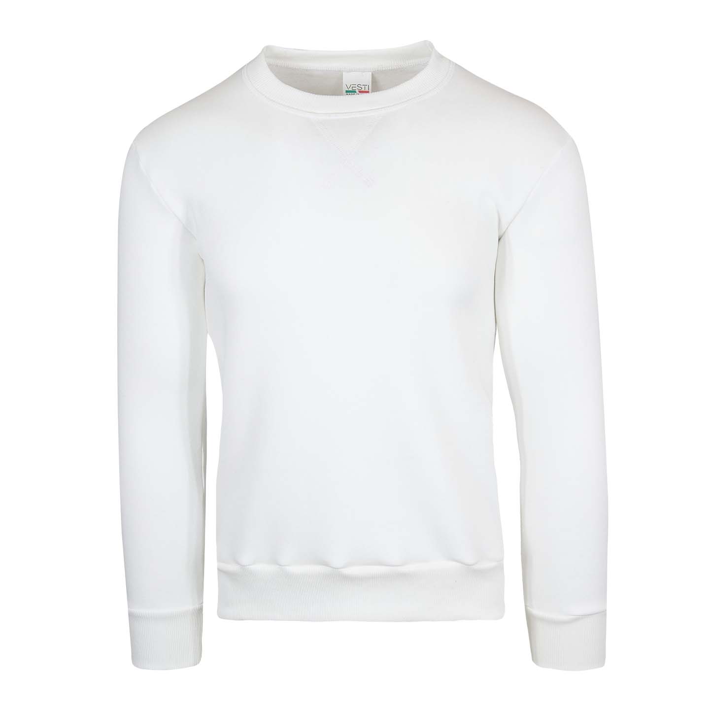 Sweatshirt, Material: 75 % Baumwolle, 25 % Polyester, 320 g/m², Schwarz, Größe XS - 98 - Cremeweiß S