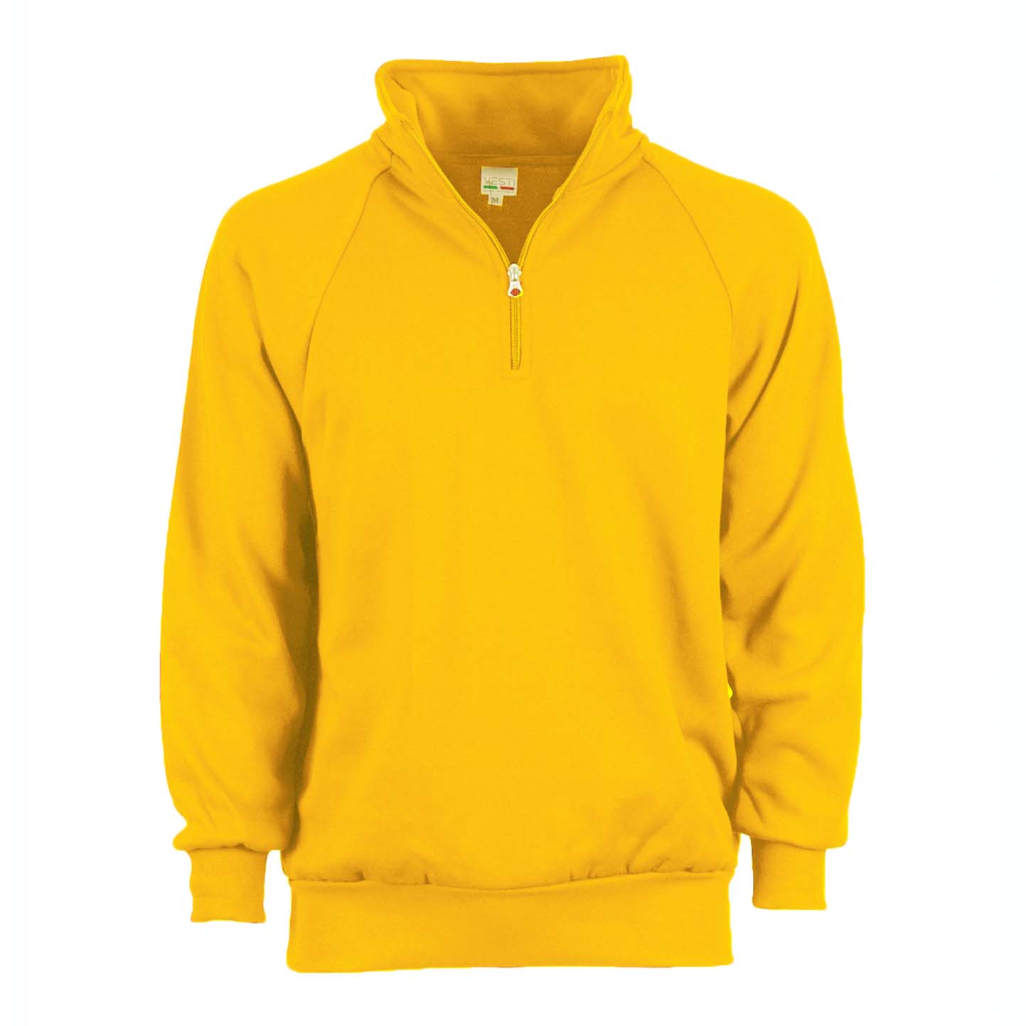 Sweat-shirt unisexe à col zippé 70 % coton / 30 % polyester 280 g/m² Noir XS - 96 - Jaune XS