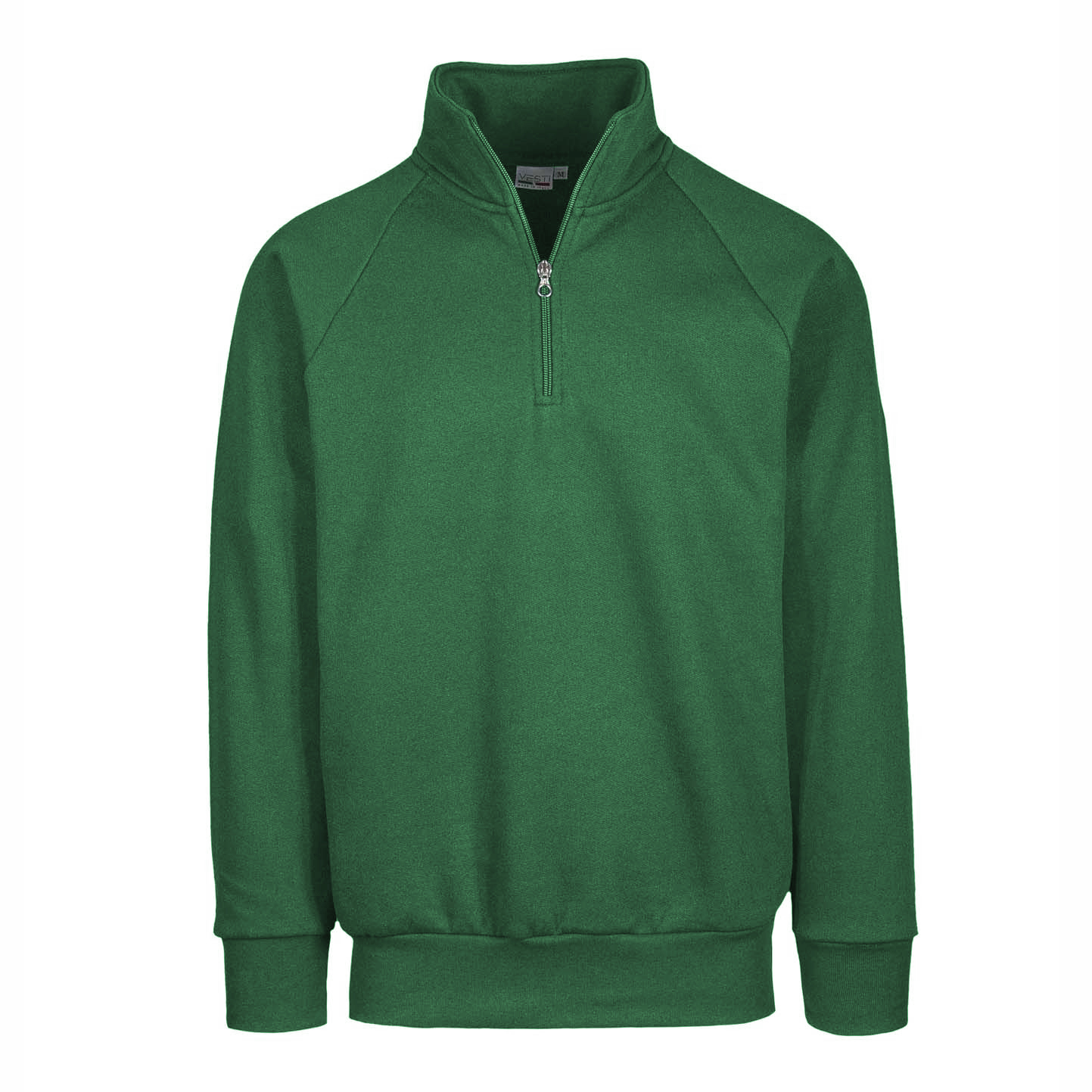 Sweat-shirt unisexe à col zippé 70 % coton / 30 % polyester 280 g/m² Noir XS - 88 - Green Meadow XS