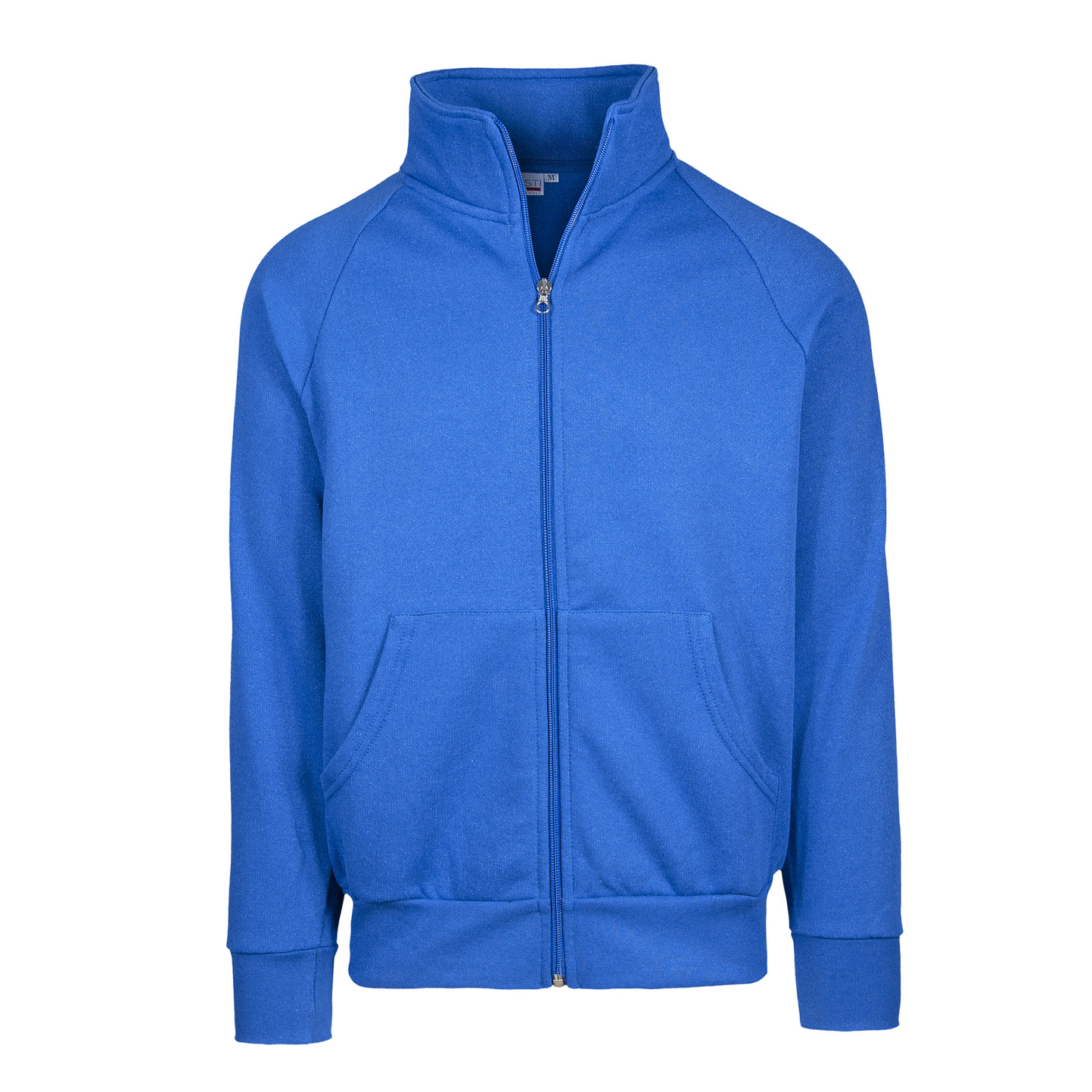 Langes Sweatshirt mit Reißverschluss, 70 % Baumwolle, 30 % Polyester, 280 g/m², Schwarz, Größe XS - 27 - Royal Sport XXS 1/2 Jahre