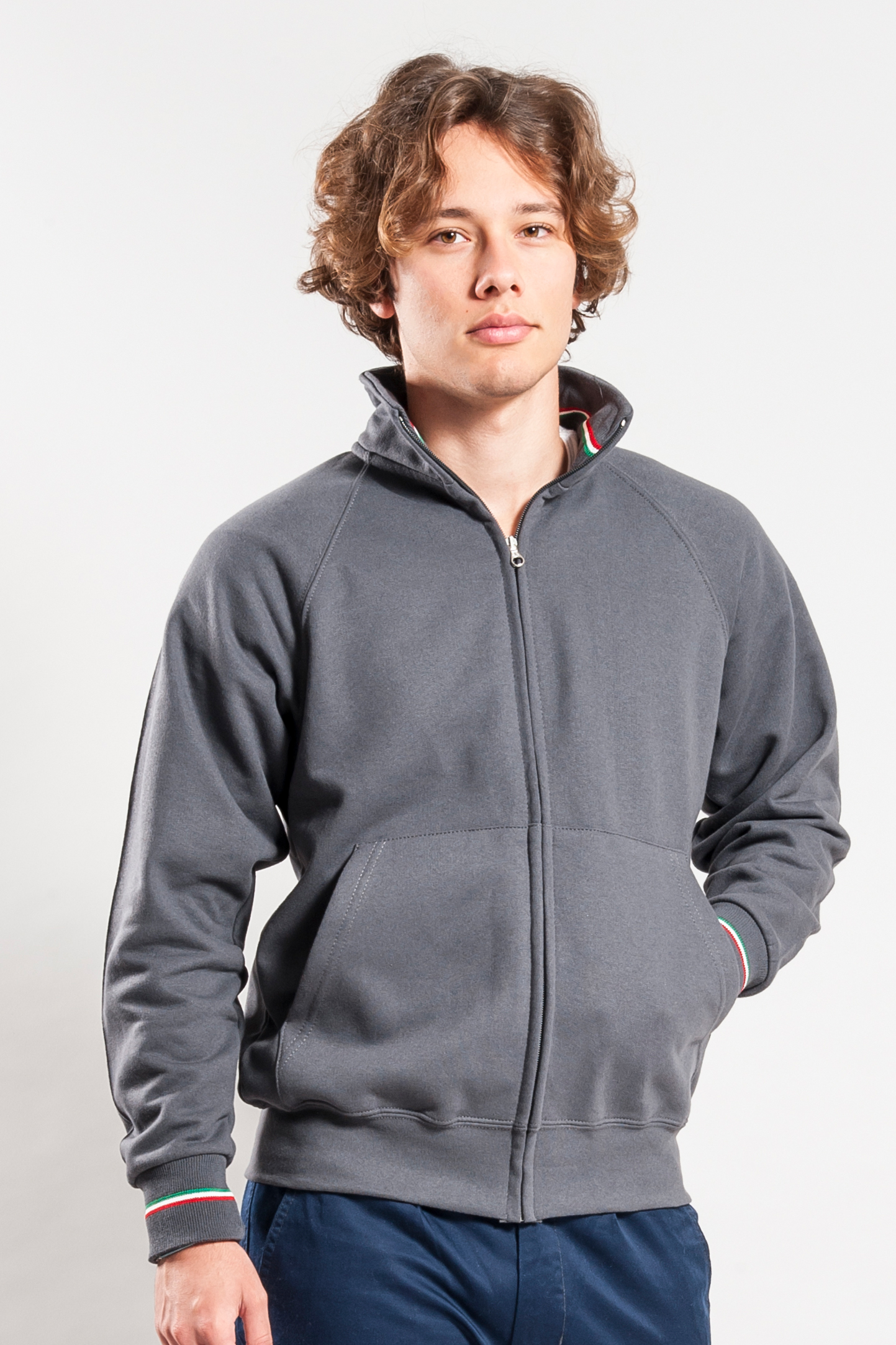 Veste polaire tricolore