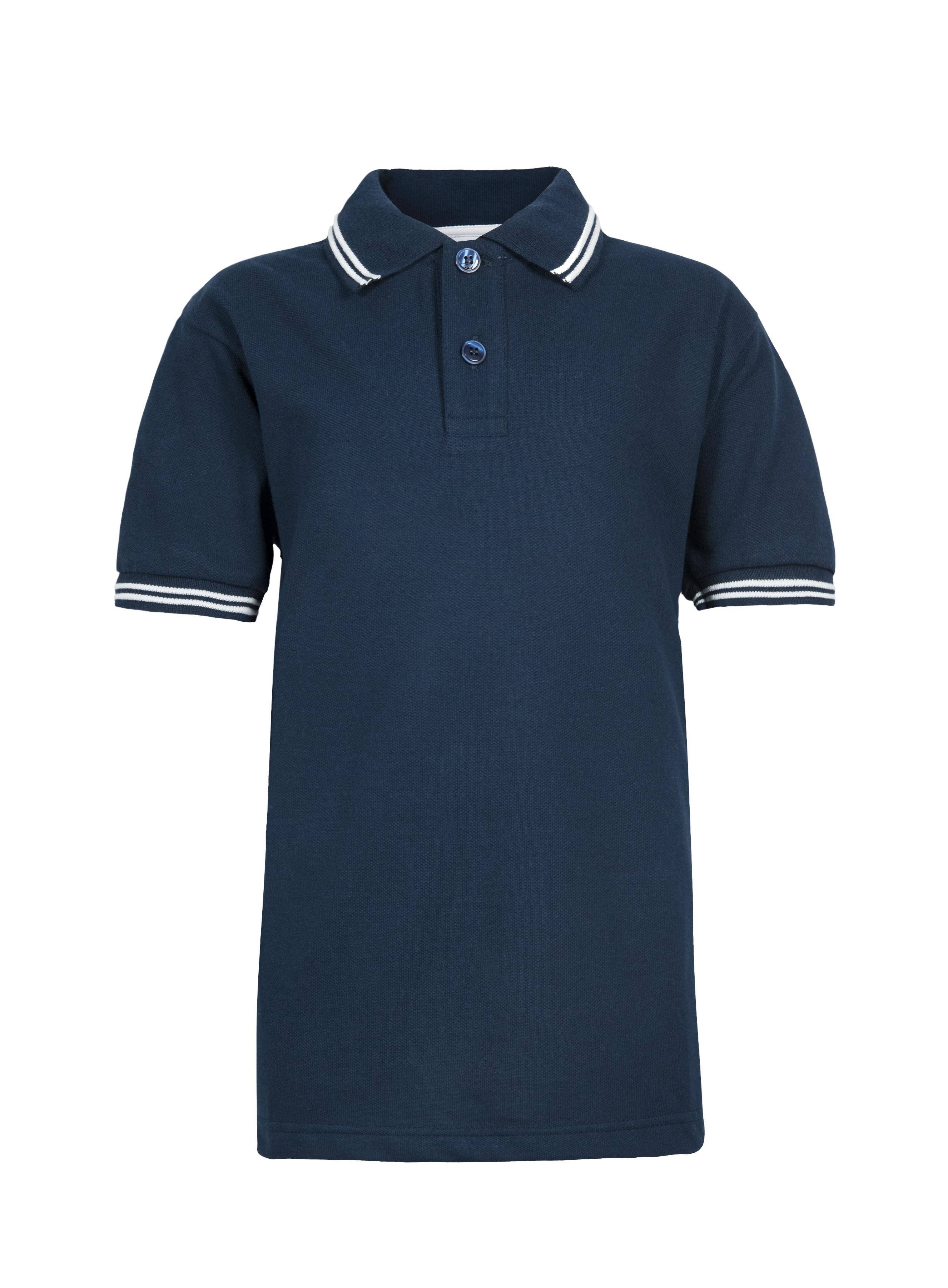 Polo Trim Piquè Bambino Manica Corta - 1899 - Blu/Bianco