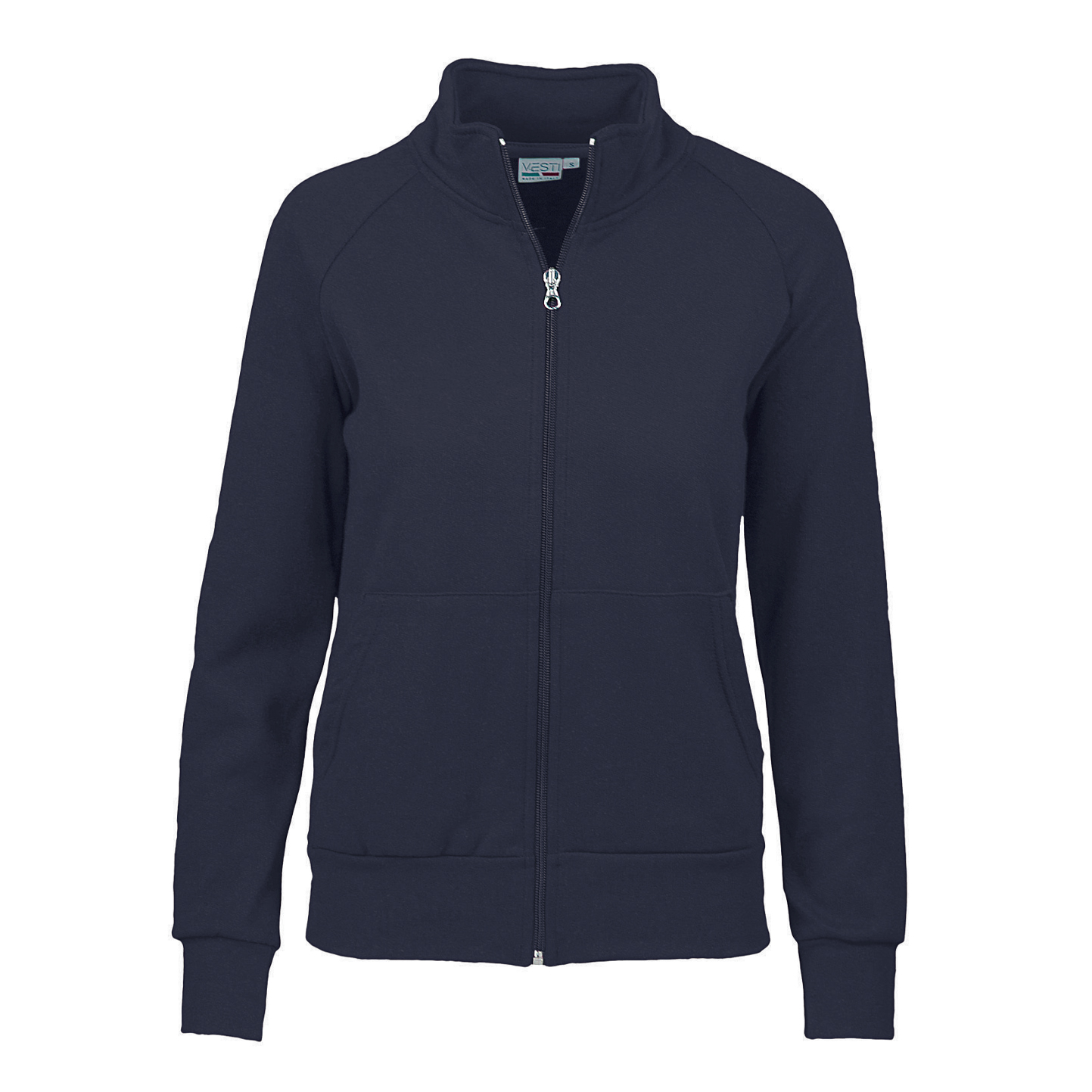 Jacke, Kinder-Sweatshirt, Frottee (70 % Baumwolle, 30 % Polyester), 240 g, Schwarz, Größe XXS (1/2 Jahre) - 18 - Blau