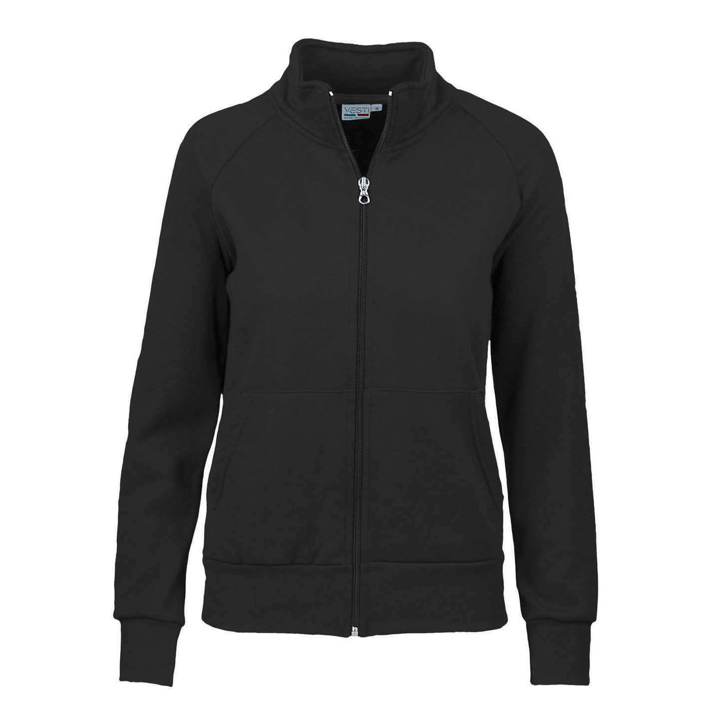 Jacke, Kinder-Sweatshirt, Frottee (70 % Baumwolle, 30 % Polyester), 240 g, Schwarz, Größe XXS (1/2 Jahre) - 12 - Schwarz