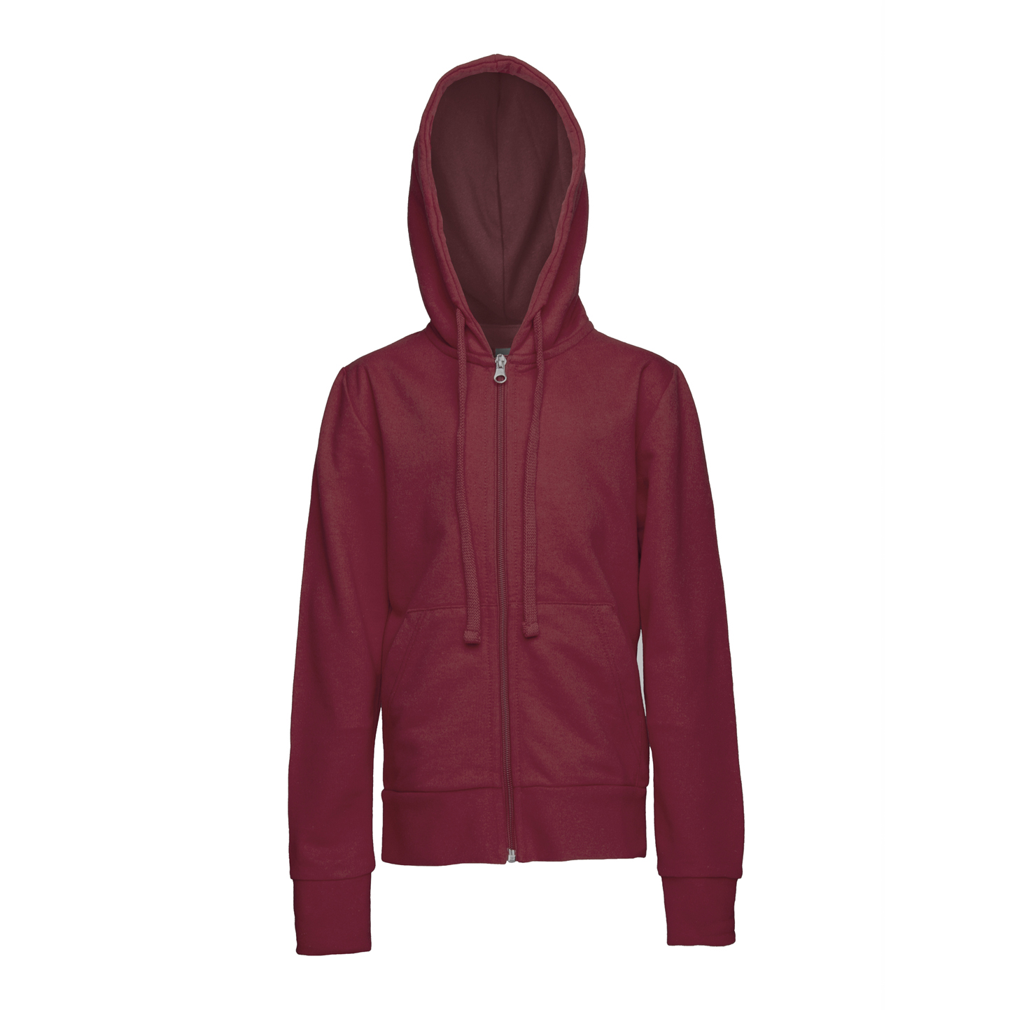 Kinder-Sweatshirt mit Reißverschluss, 70 % Baumwolle, 30 % Polyester, 240 g/m², Schwarz, Größe XXS - 48 - Bordeaux Sport XXS 1/2 Jahre