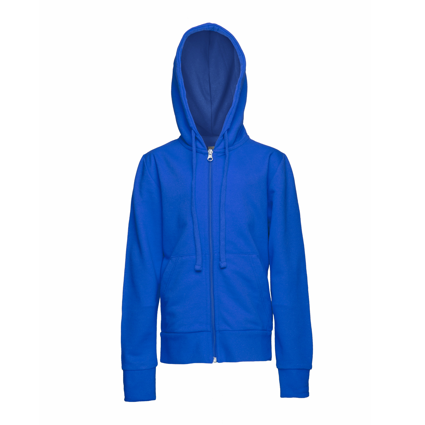 Kinder-Sweatshirt mit Reißverschluss, 70 % Baumwolle, 30 % Polyester, 240 g/m², Schwarz, Größe XXS - 27 - Royal Sport XXS 1/2 Jahre