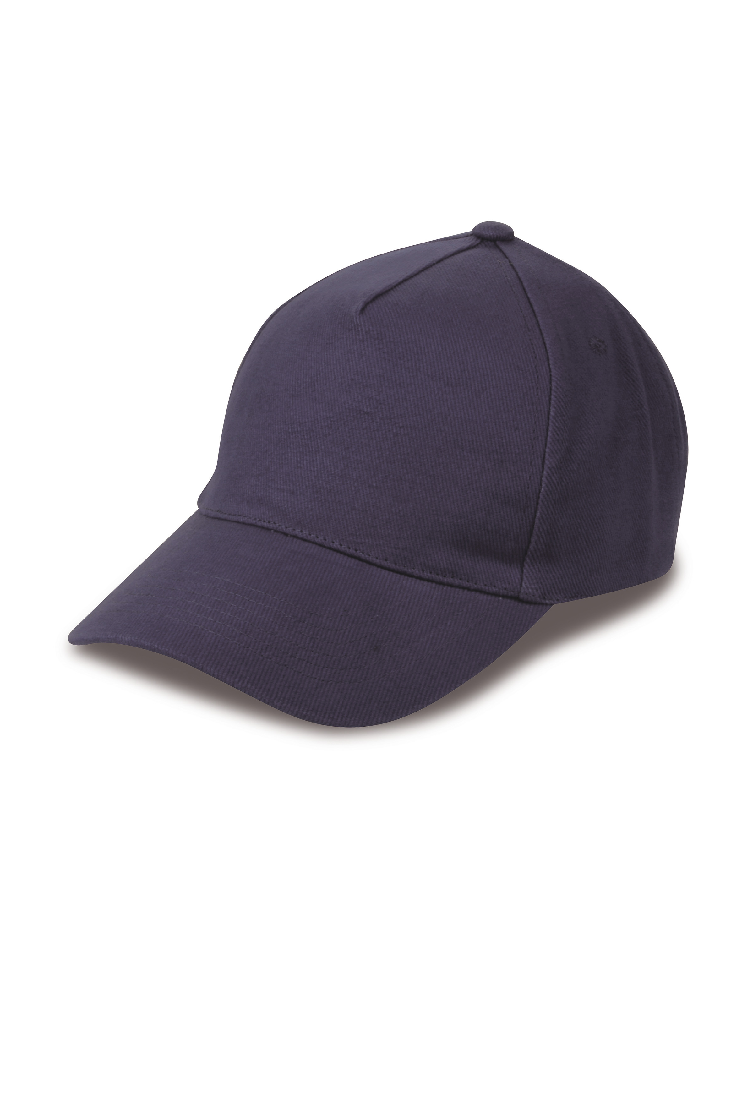 Casquette épaisse 5 panneaux 100 % coton noir