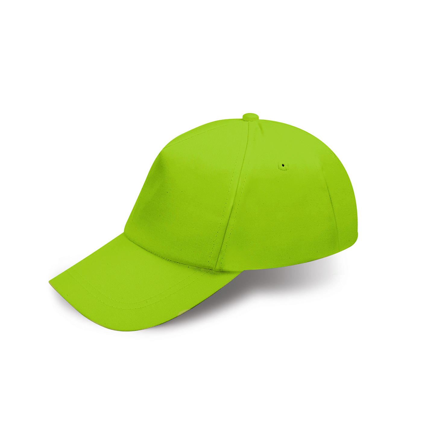 Bonnet bébé 100 % coton 5 panneaux vert - LE - Citron vert