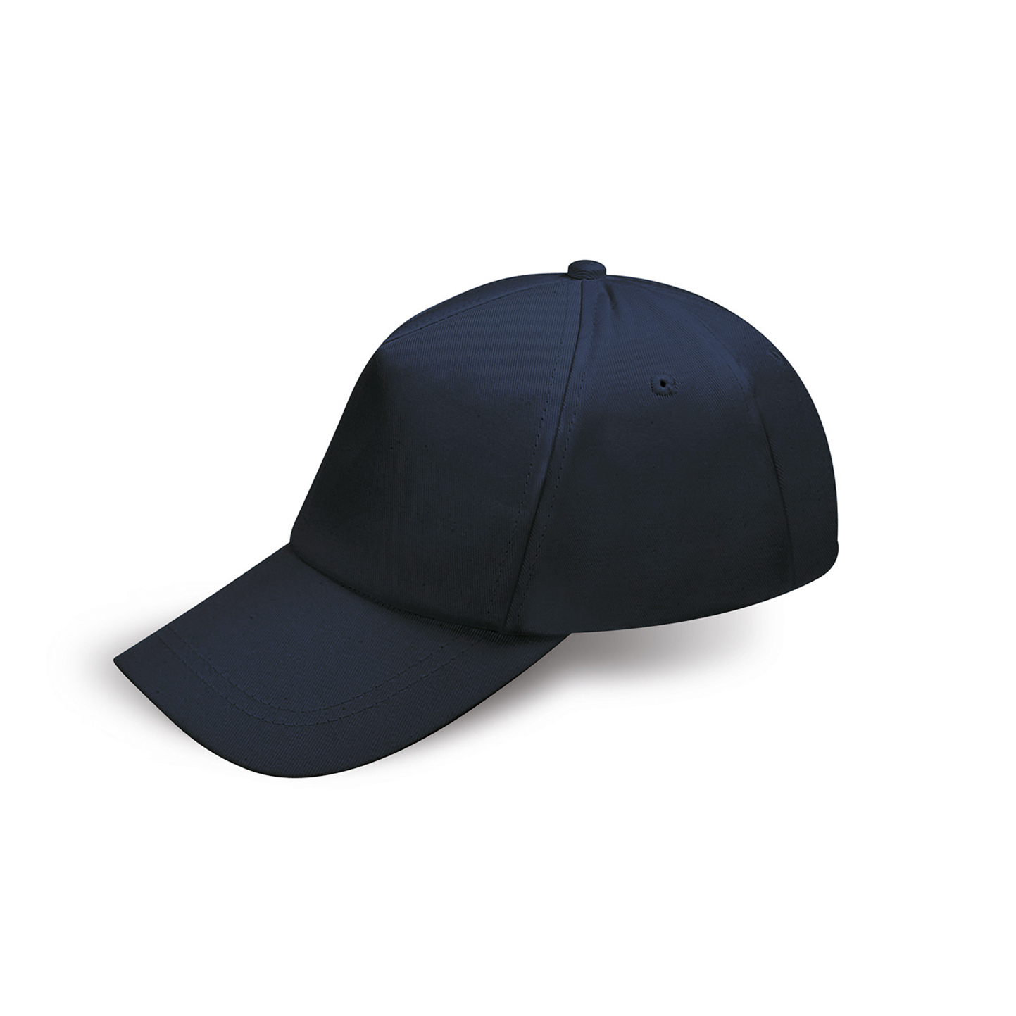 Bonnet bébé 100 % coton 5 panneaux vert - NY - Marine