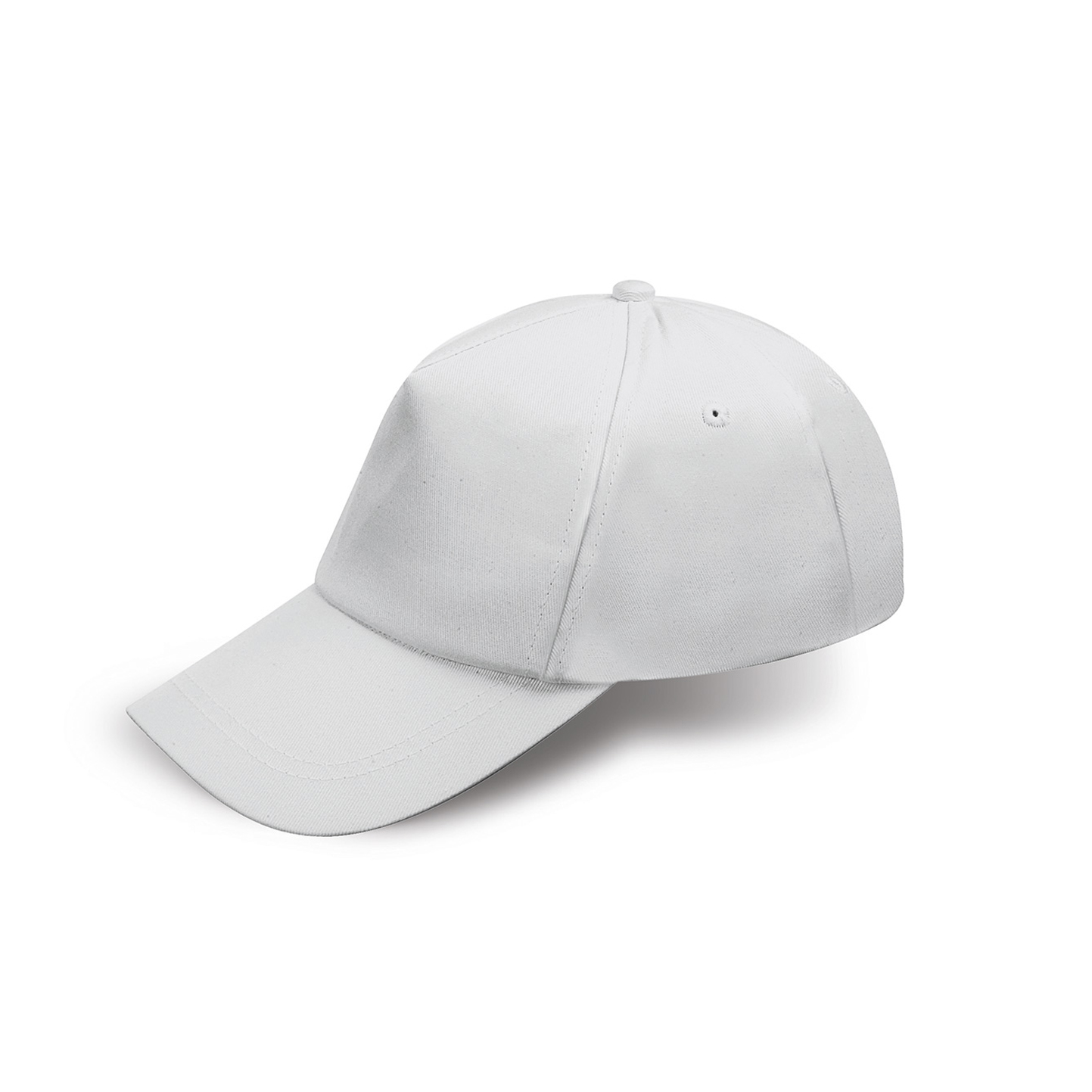 Bonnet bébé 100 % coton 5 panneaux vert - WH - Blanc