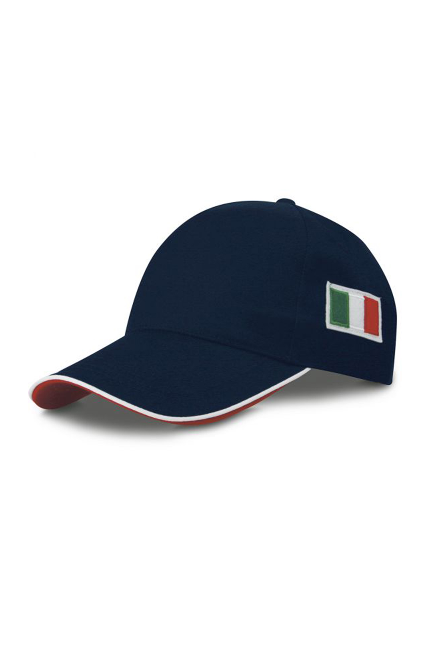 Flaggenkappe, 5-teilig, 65 % Polyester, 35 % Baumwolle, Schwarz - NY - Marine