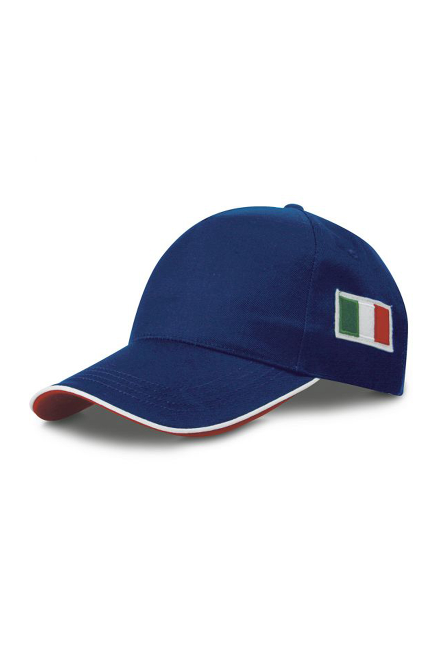 Flaggenkappe, 5-teilig, 65 % Polyester, 35 % Baumwolle, Schwarz - RB - Königlich