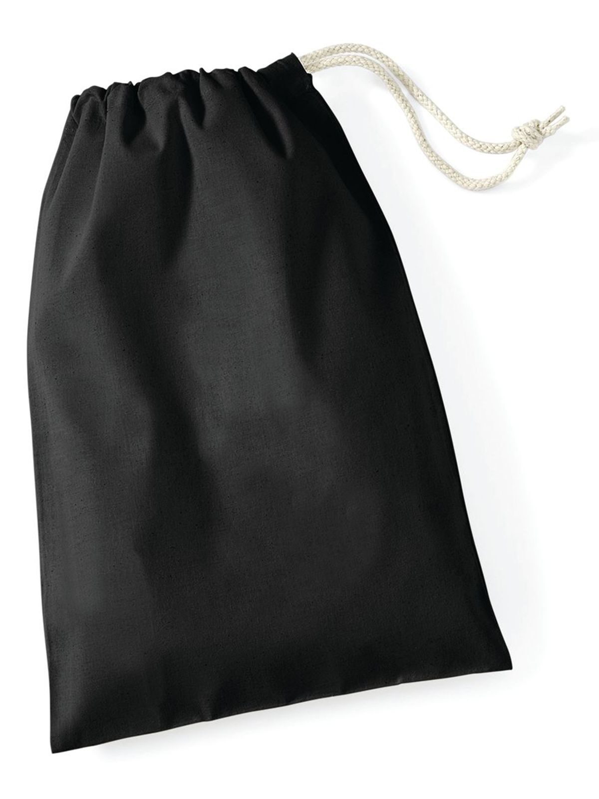 Baumwollbeutel Größe S - BLK - BLK – Schwarz