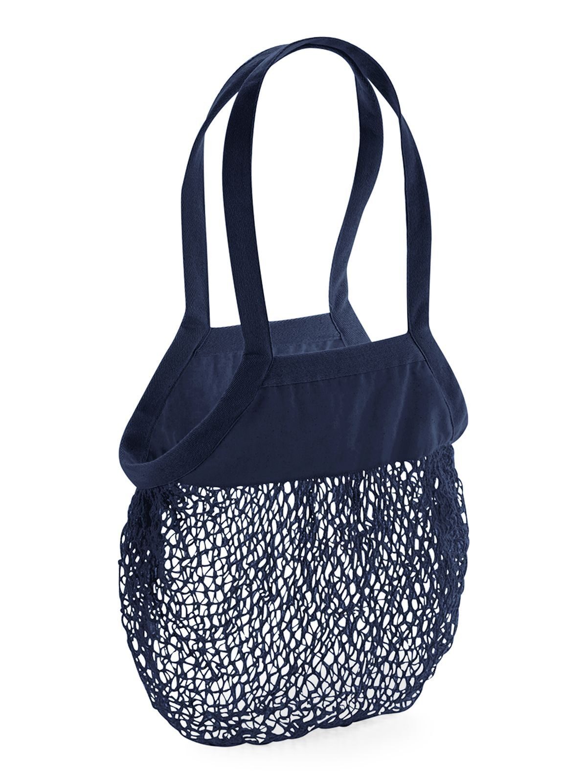 Sac à provisions en filet de coton biologique - NAV - Marine