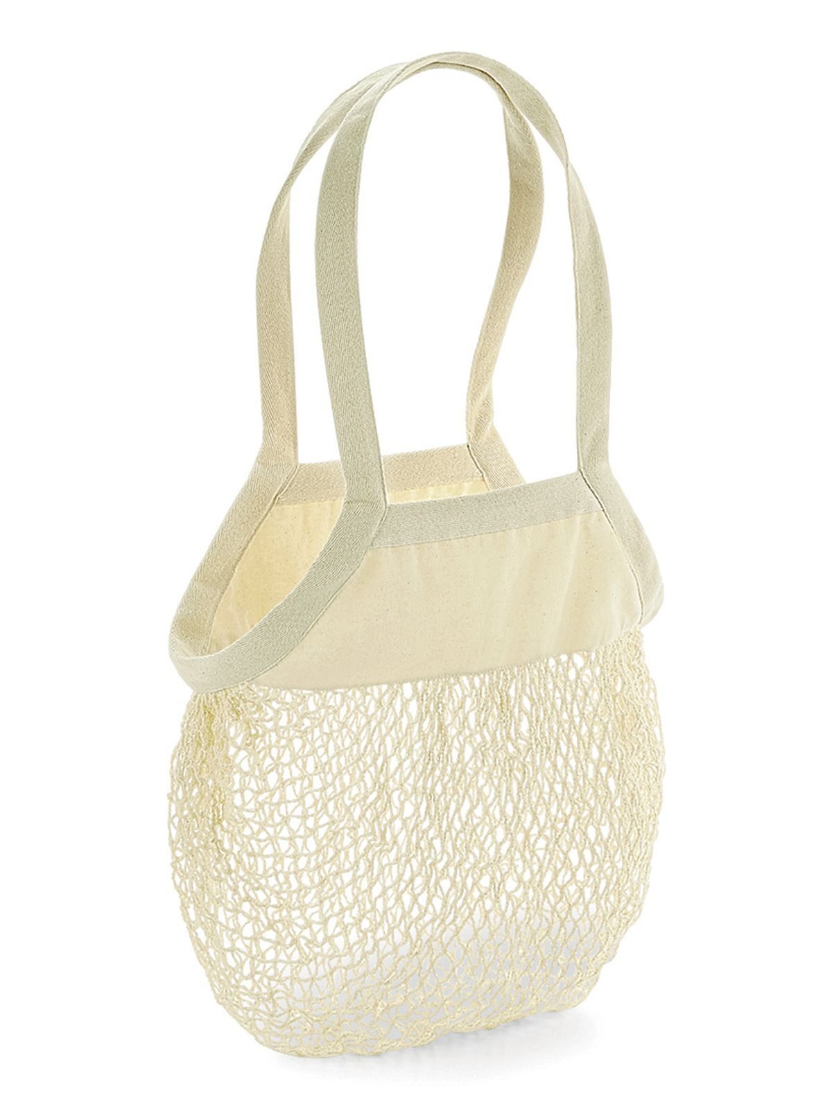 Sac à provisions en filet de coton biologique - NAT - Naturel