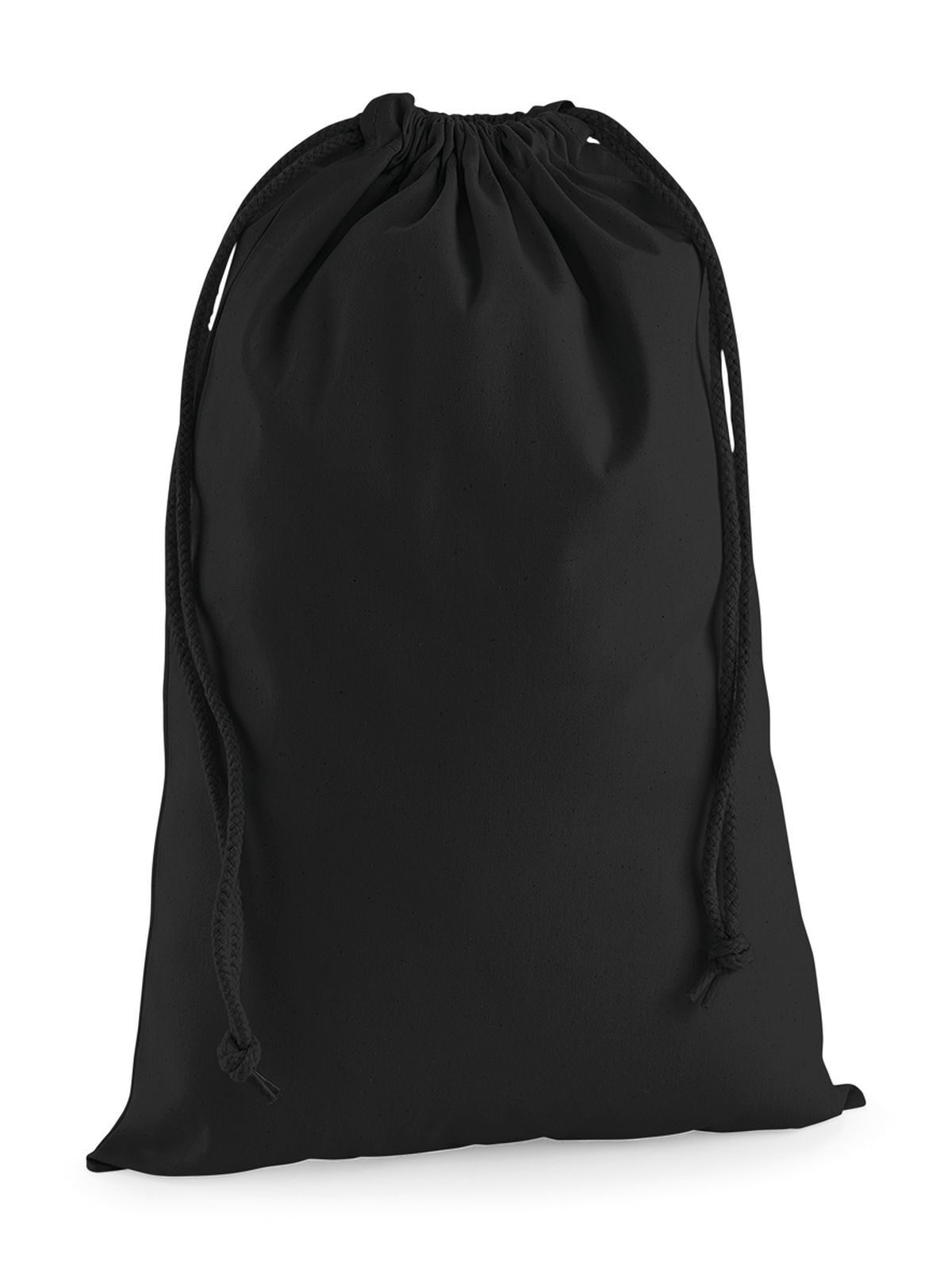 Sac de rangement en coton premium L - BLK - Noir