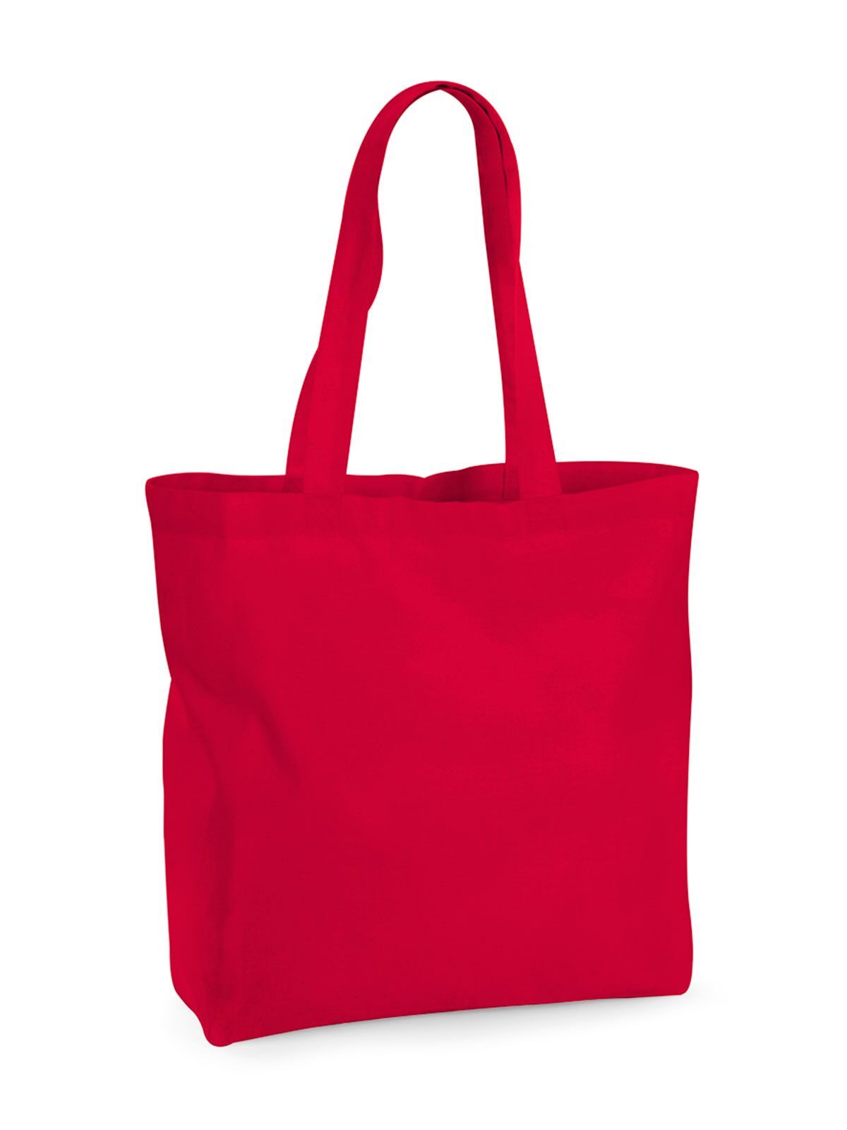 Sac cabas maxi en coton biologique de qualité supérieure - RSE - Rouge classique