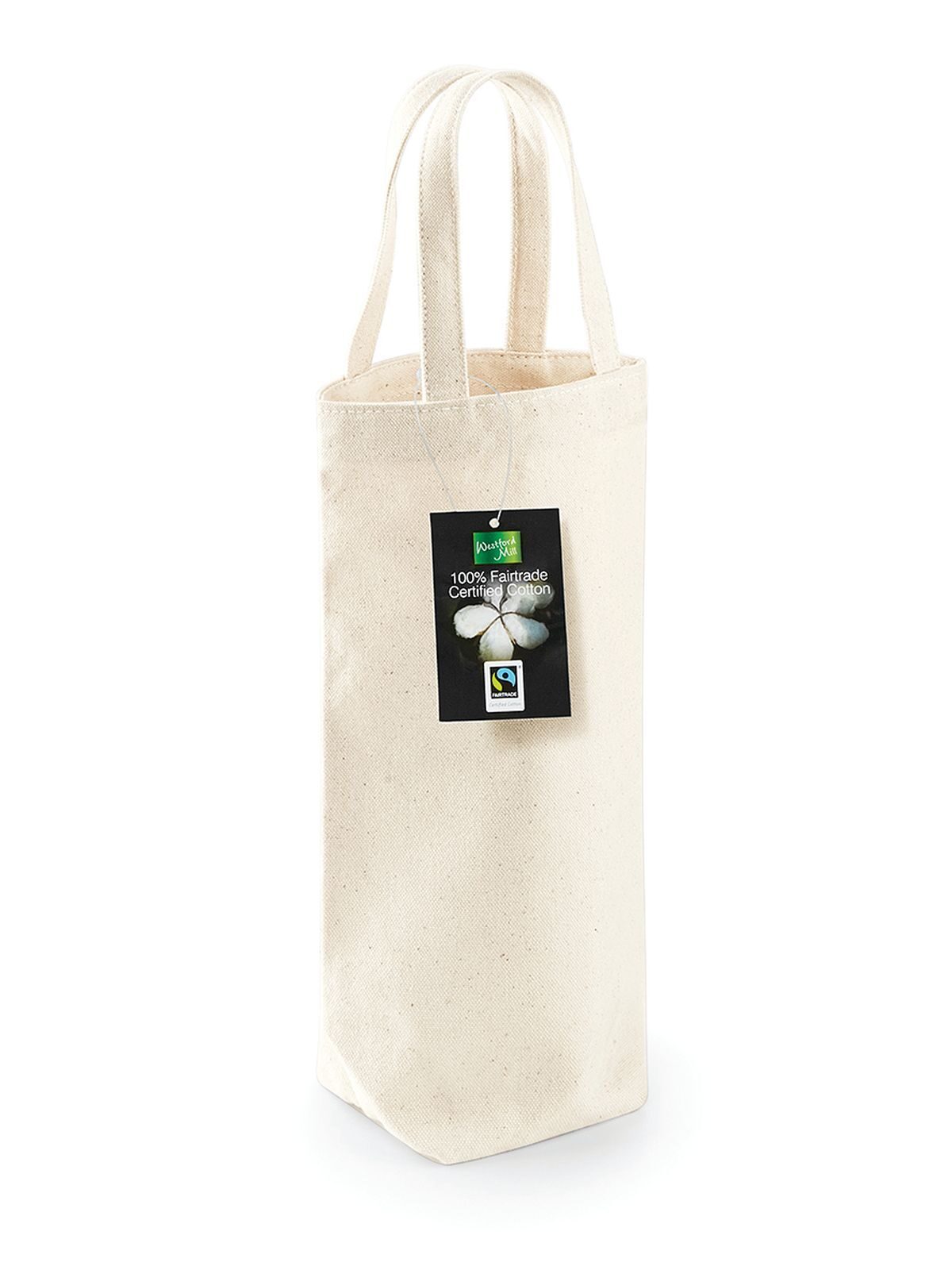 Sac à bouteille en coton équitable - NAT - Naturel