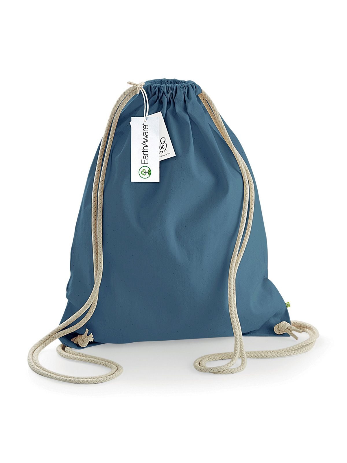 EarthAware® Organic Gymsac - AIR - Airforce blue