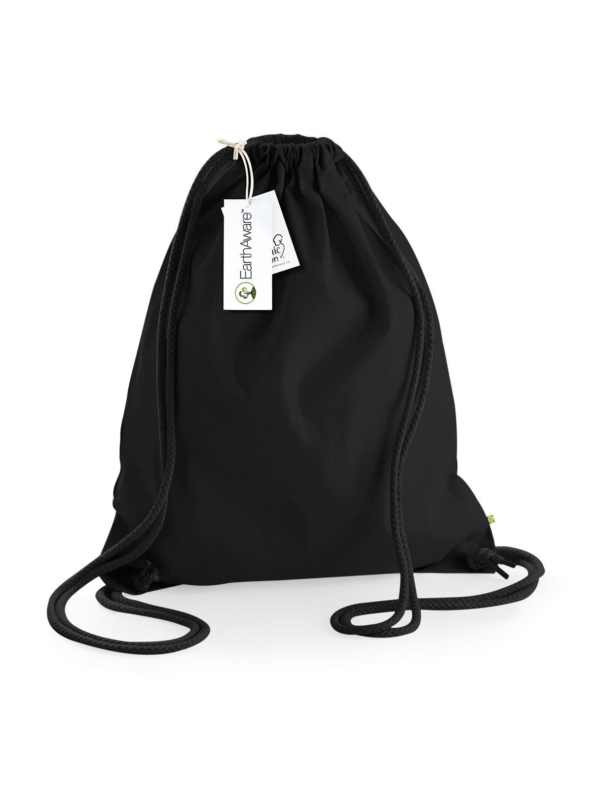 EarthAware® Organic Gymsac - BLKB - Black/black