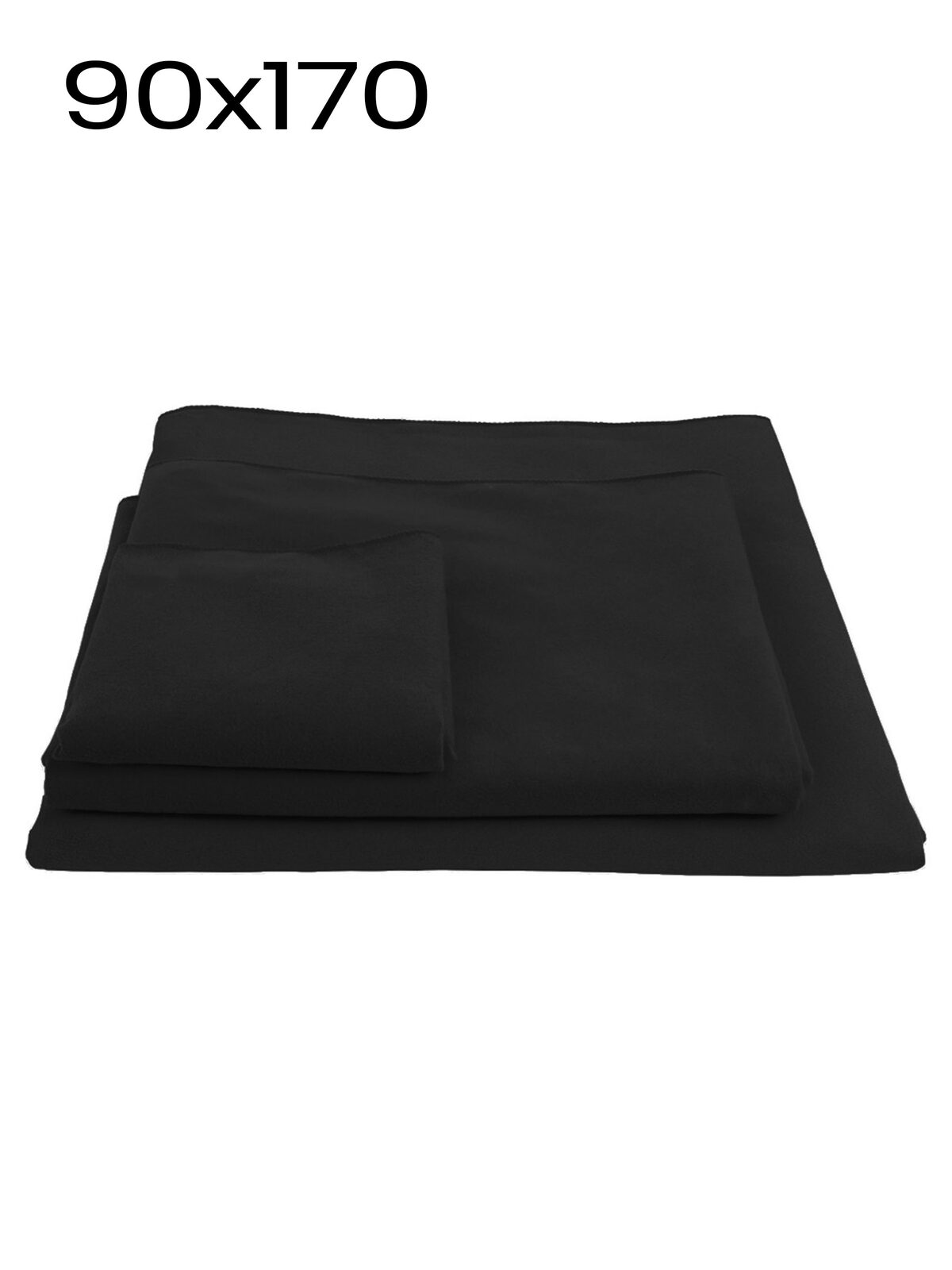 Serviette promotionnelle 90x170 - BKX - Noir