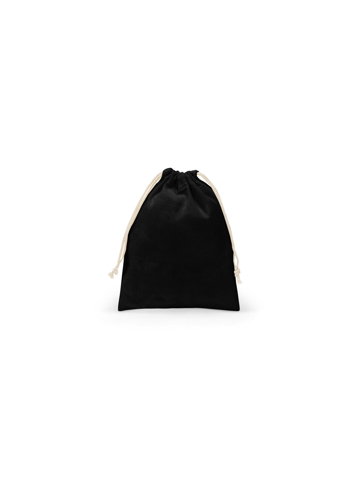 Sacchetto in cotone organico S - BK - Black