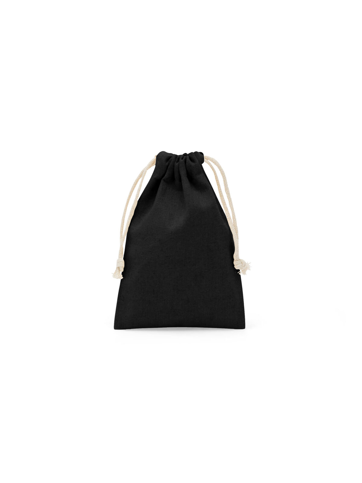 Sacchetto in cotone organico XS - BK - Black