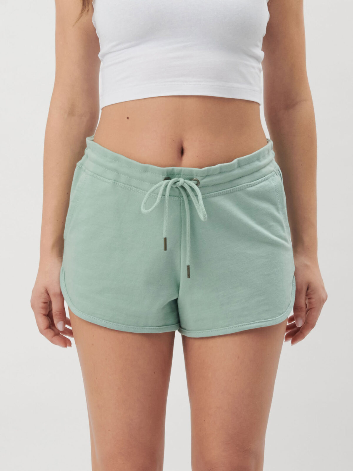 Pantalon de jogging court en tissu éponge pour femme