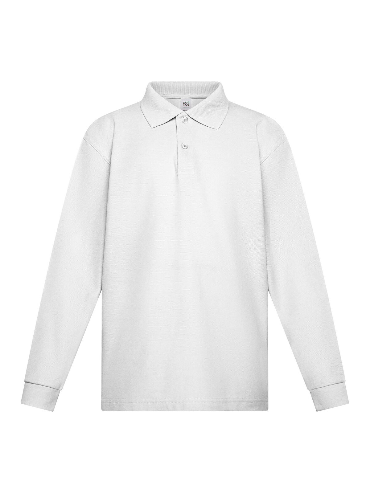 Polo Evolution pour enfants à manches longues - WH - Blanc