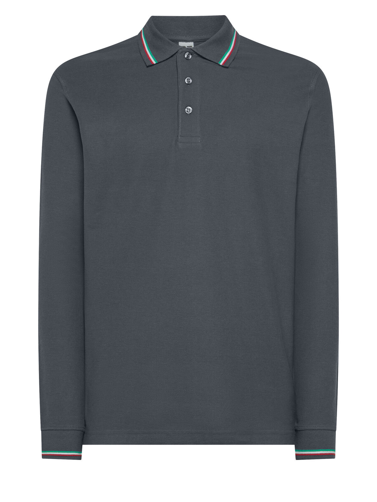 Polo Italie manches longues - DG - Gris foncé