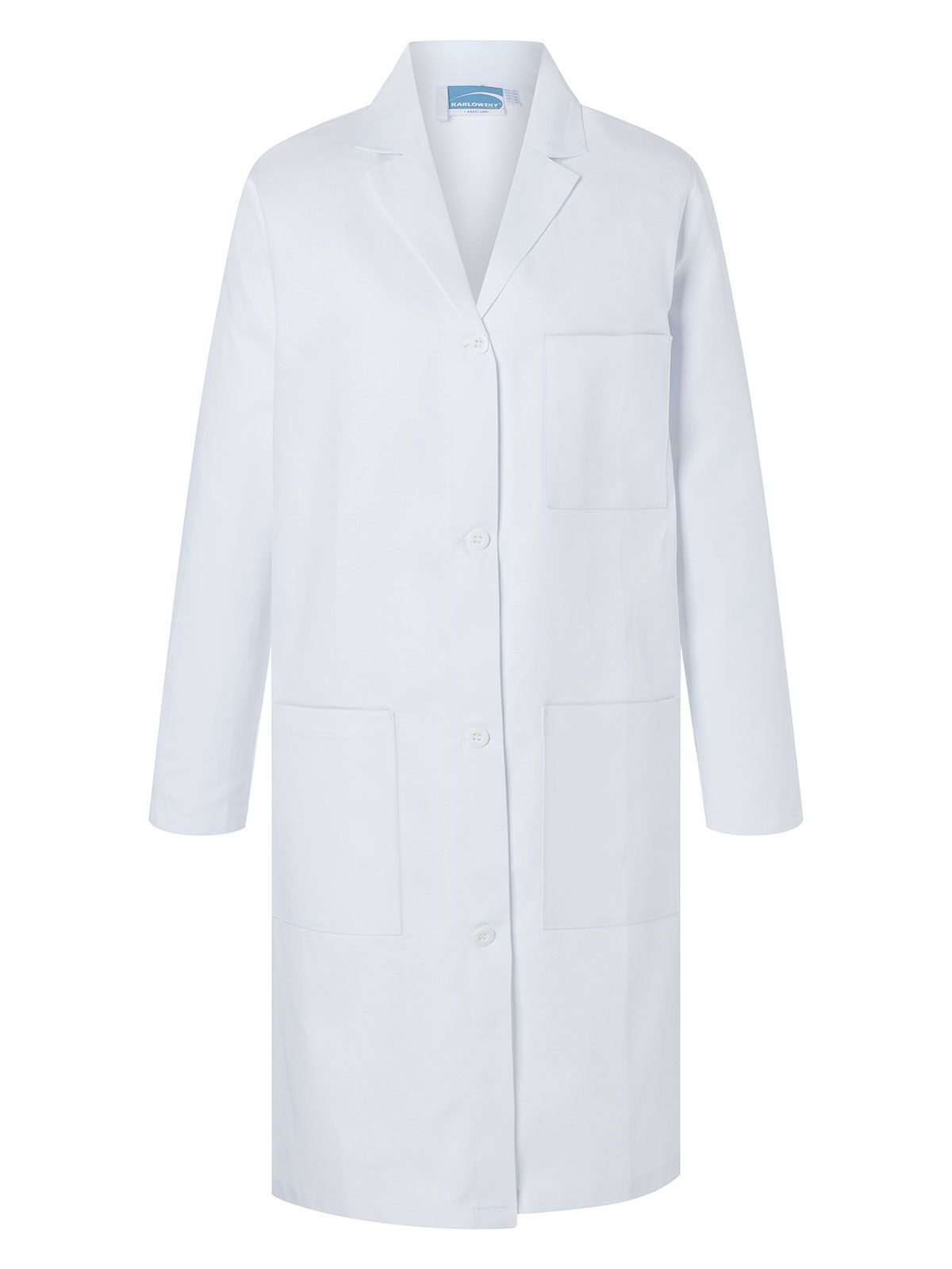 Damen-Arzt- und Laborkittel Basic - 3 - Weiss
