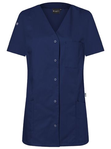 Blouse de travail pour femme avec boutons-pression - 10 - Marine