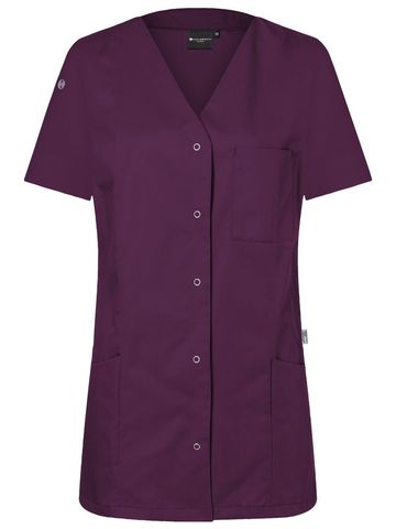 Blouse de travail pour femme avec boutons-pression - 39 - Aubergine