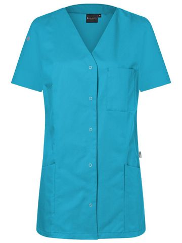 Blouse de travail pour femme avec boutons-pression - 74 - Pacific Blue