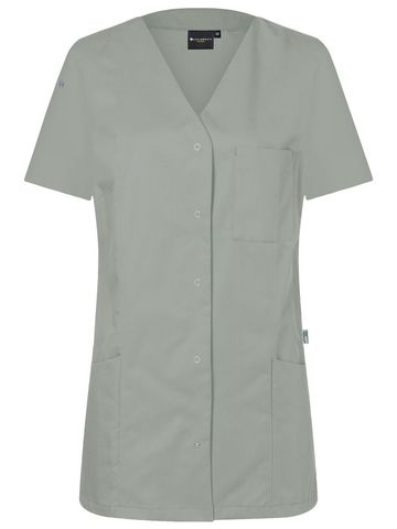 Blouse de travail pour femme avec boutons-pression - 68 - Gris Platine